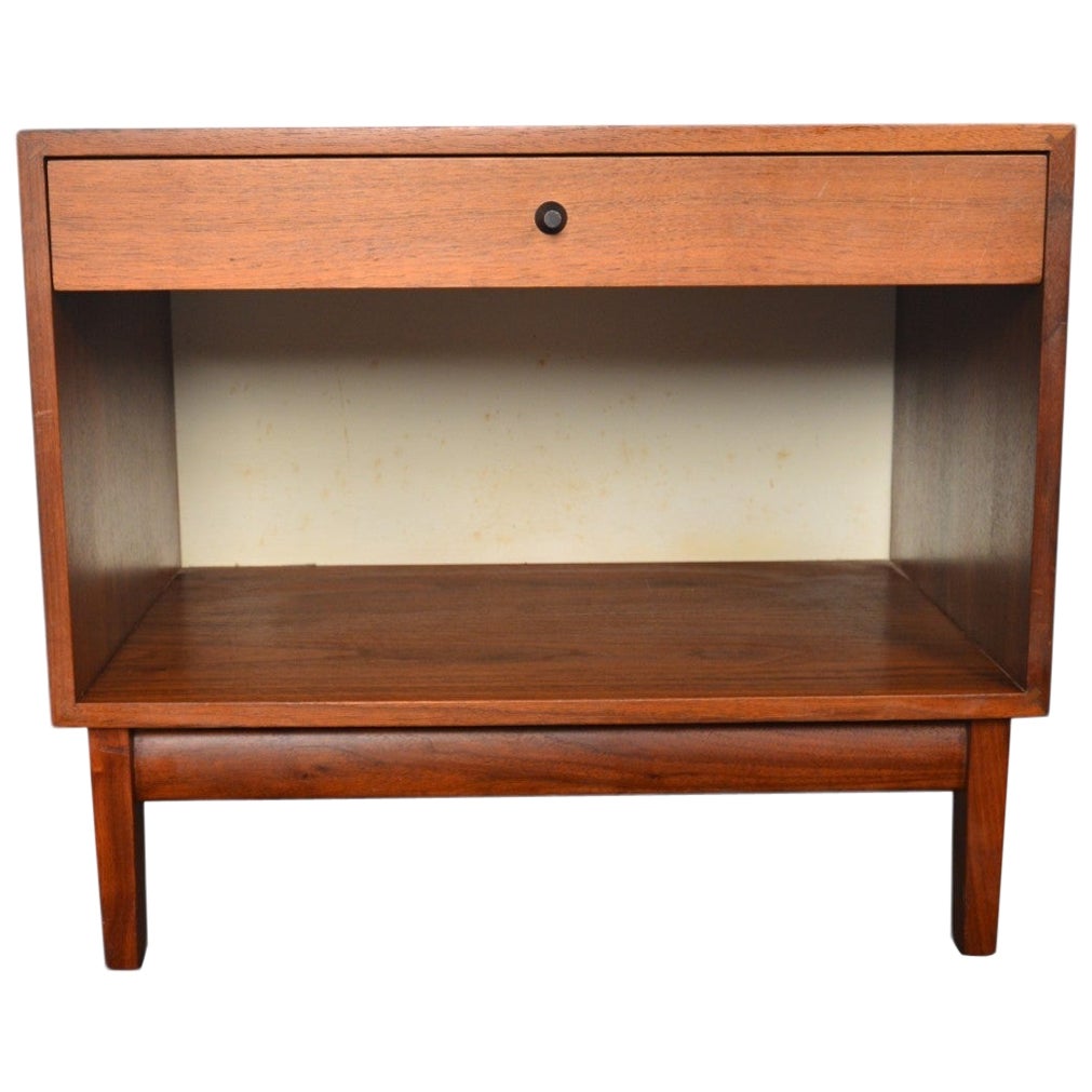 Kipp Stewart for Calvin Single Drawer Nightstand in Walnut