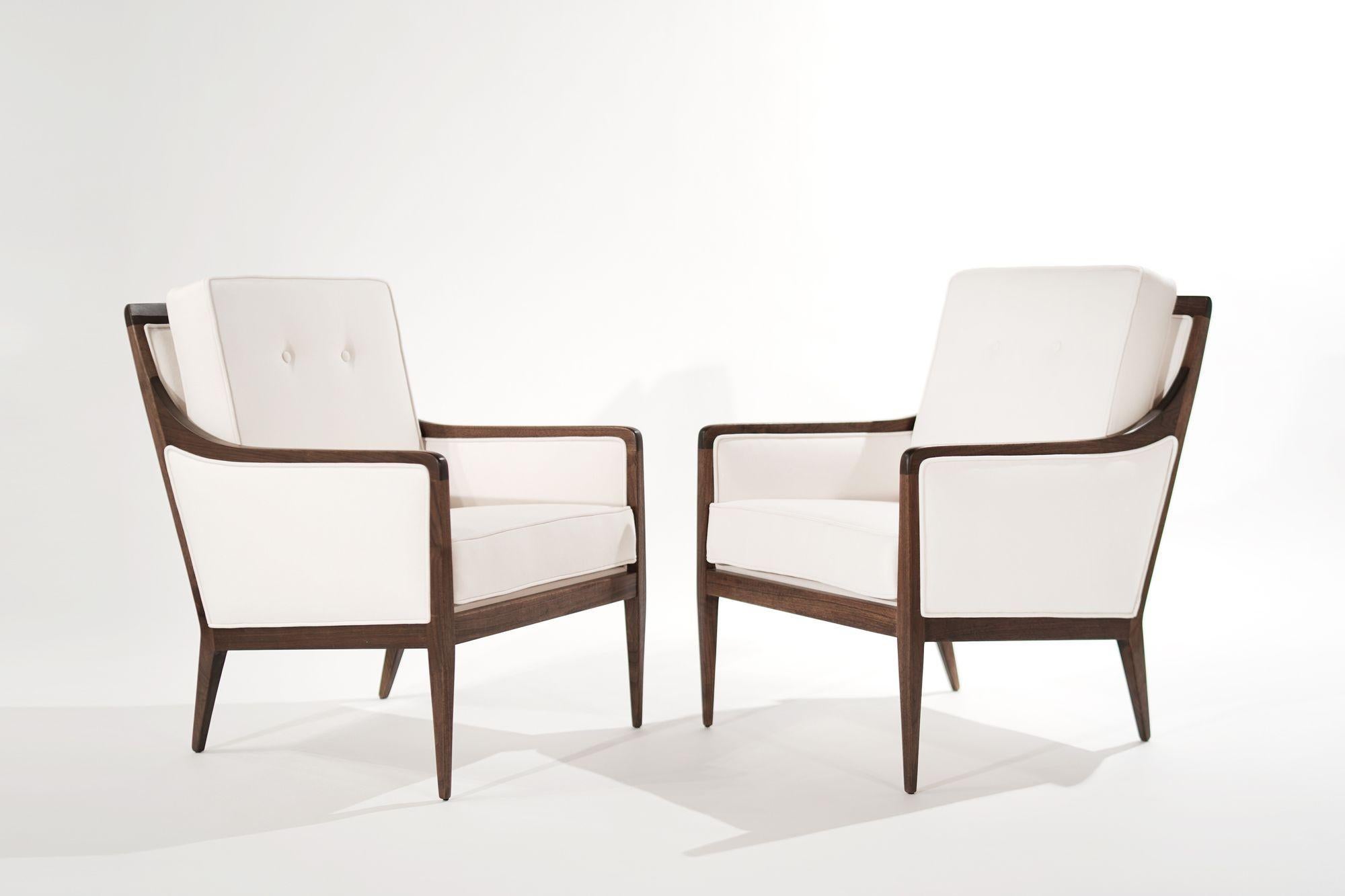 American Set of Lounge Chairs by Milo Baughman, Country Village Collection, C. 1950s For Sale