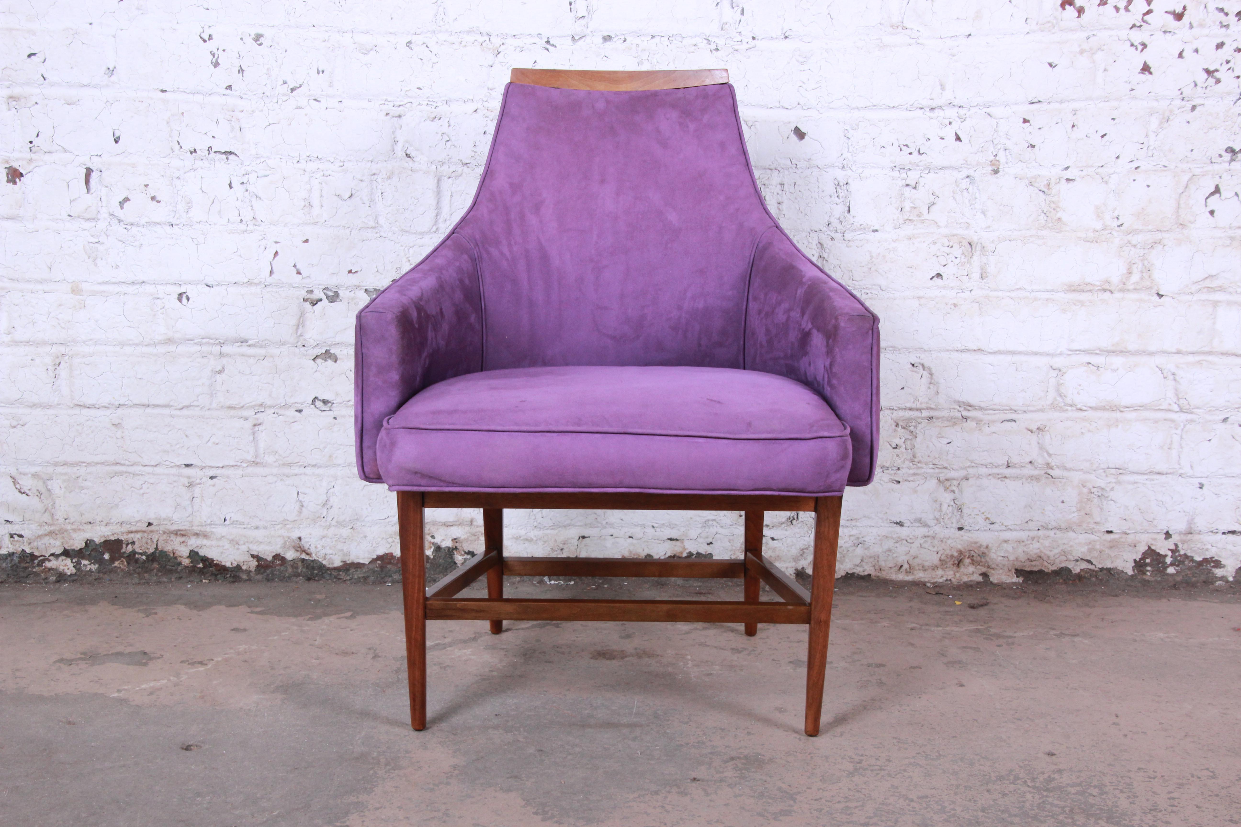 American Kipp Stewart for Directional Mid-Century Modern Lounge Chairs, Pair