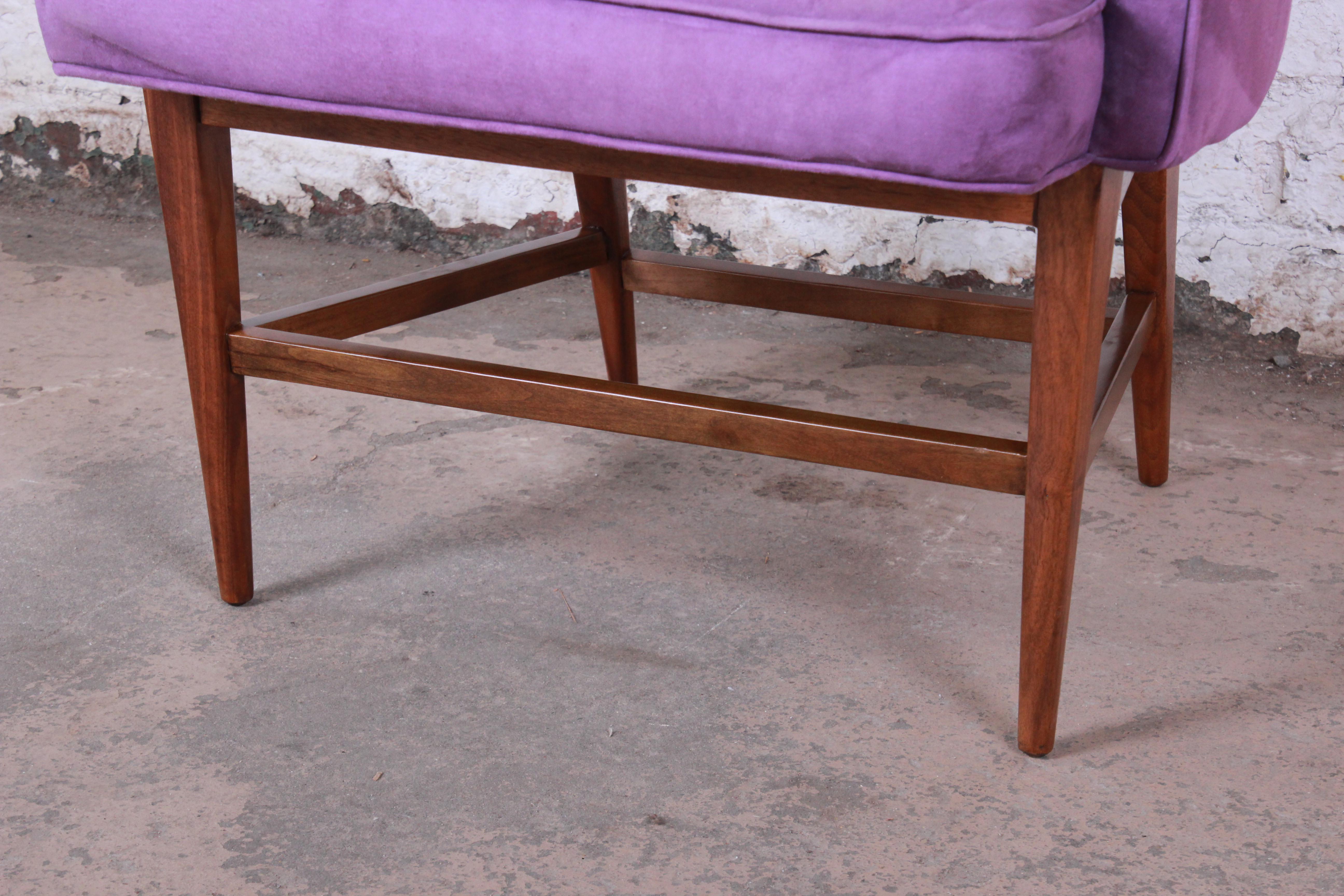 Kipp Stewart for Directional Mid-Century Modern Lounge Chairs, Pair 1