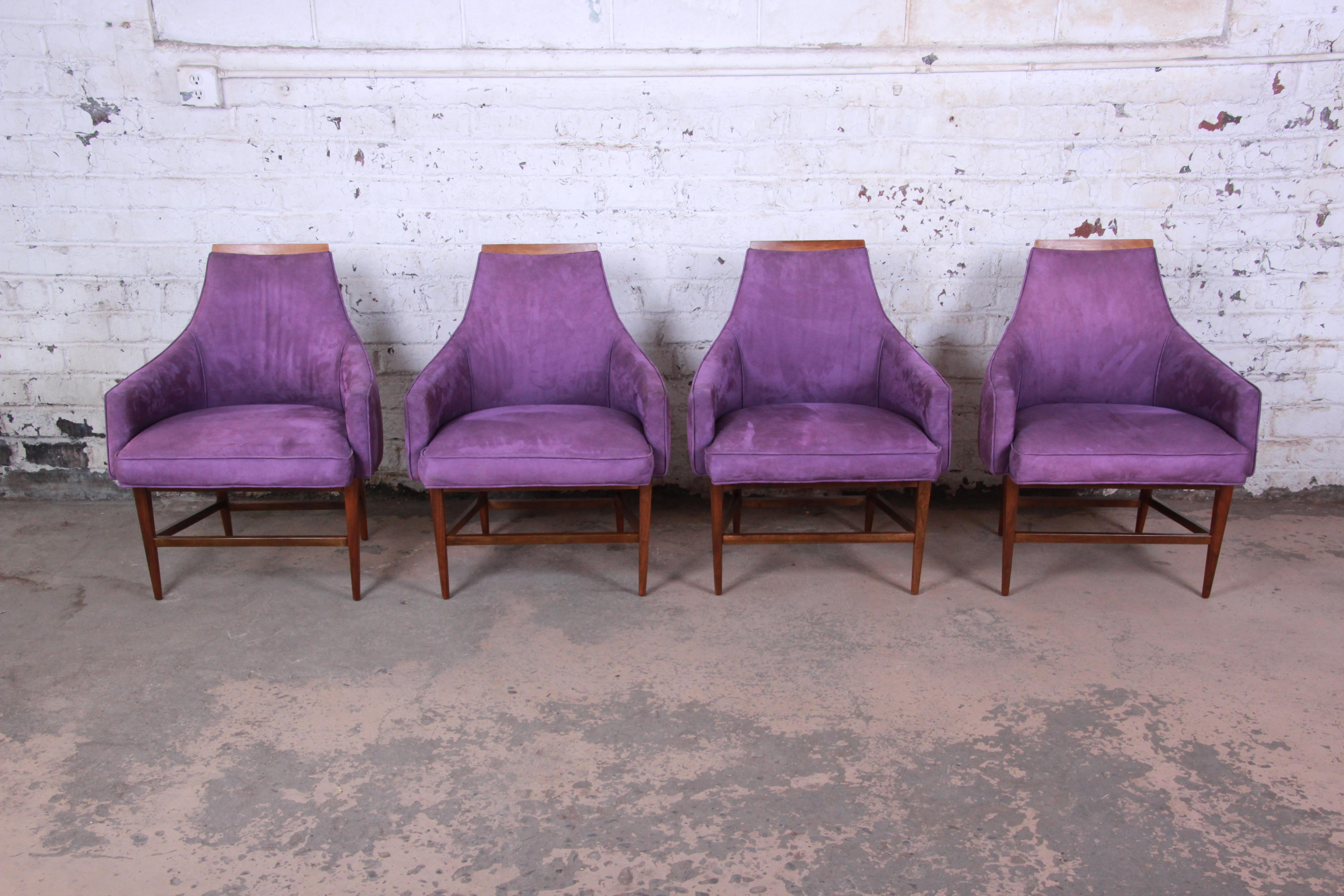 Kipp Stewart for Directional Mid-Century Modern Lounge Chairs, Pair 2