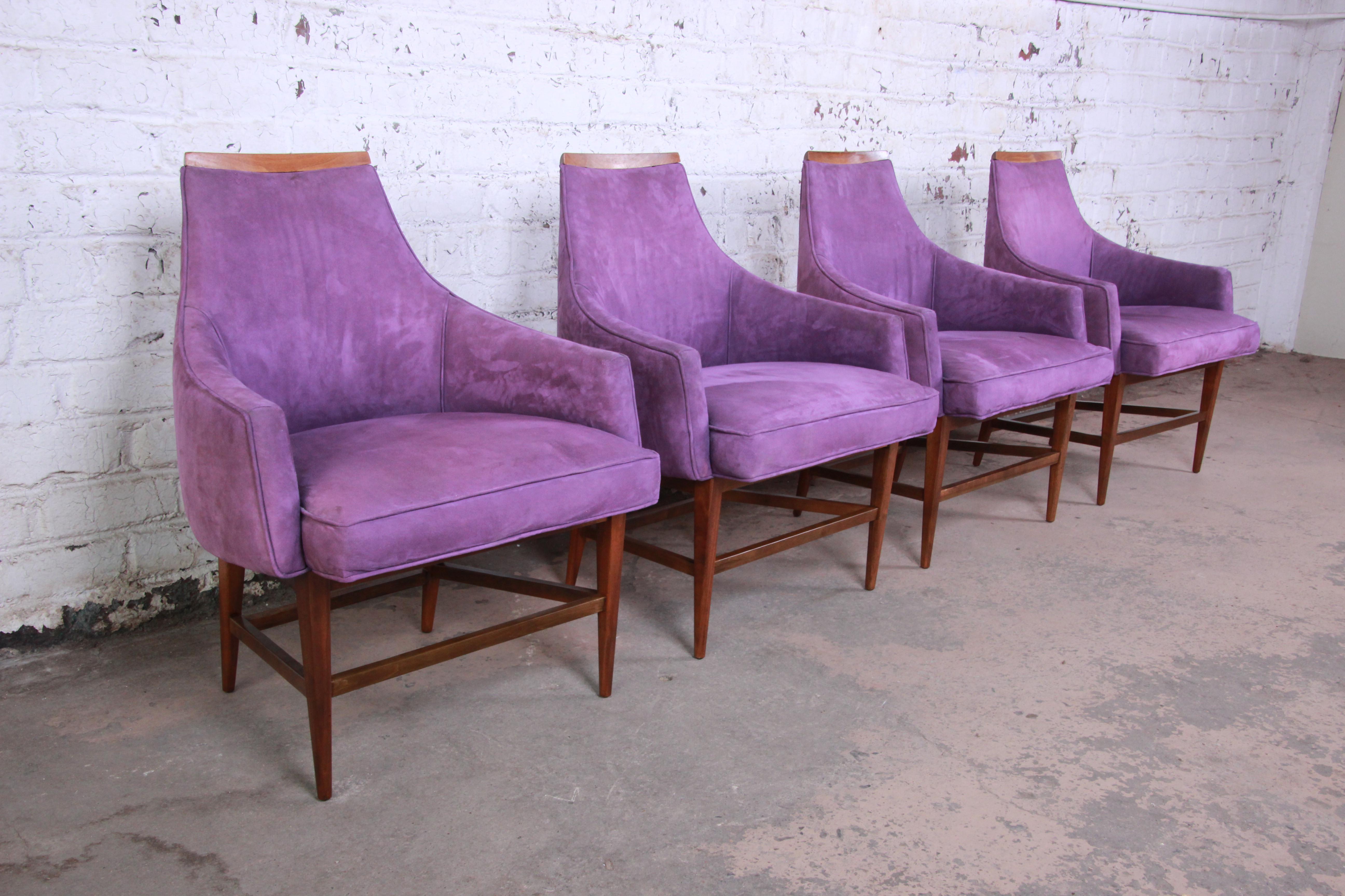 Kipp Stewart for Directional Mid-Century Modern Lounge Chairs, Pair 3