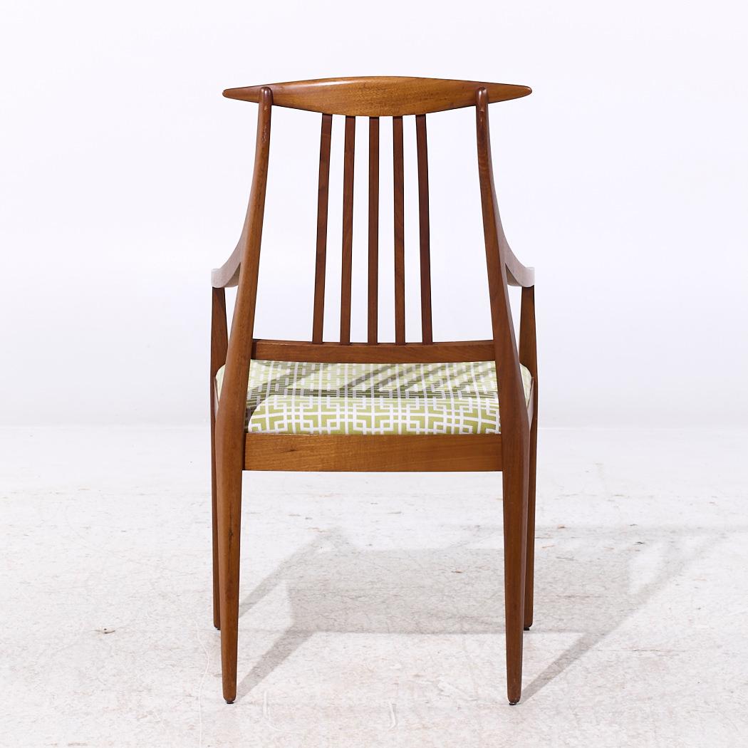 Kipp Stewart for Directional Mid Century Walnut Dining Chairs - Set of 6 For Sale 7