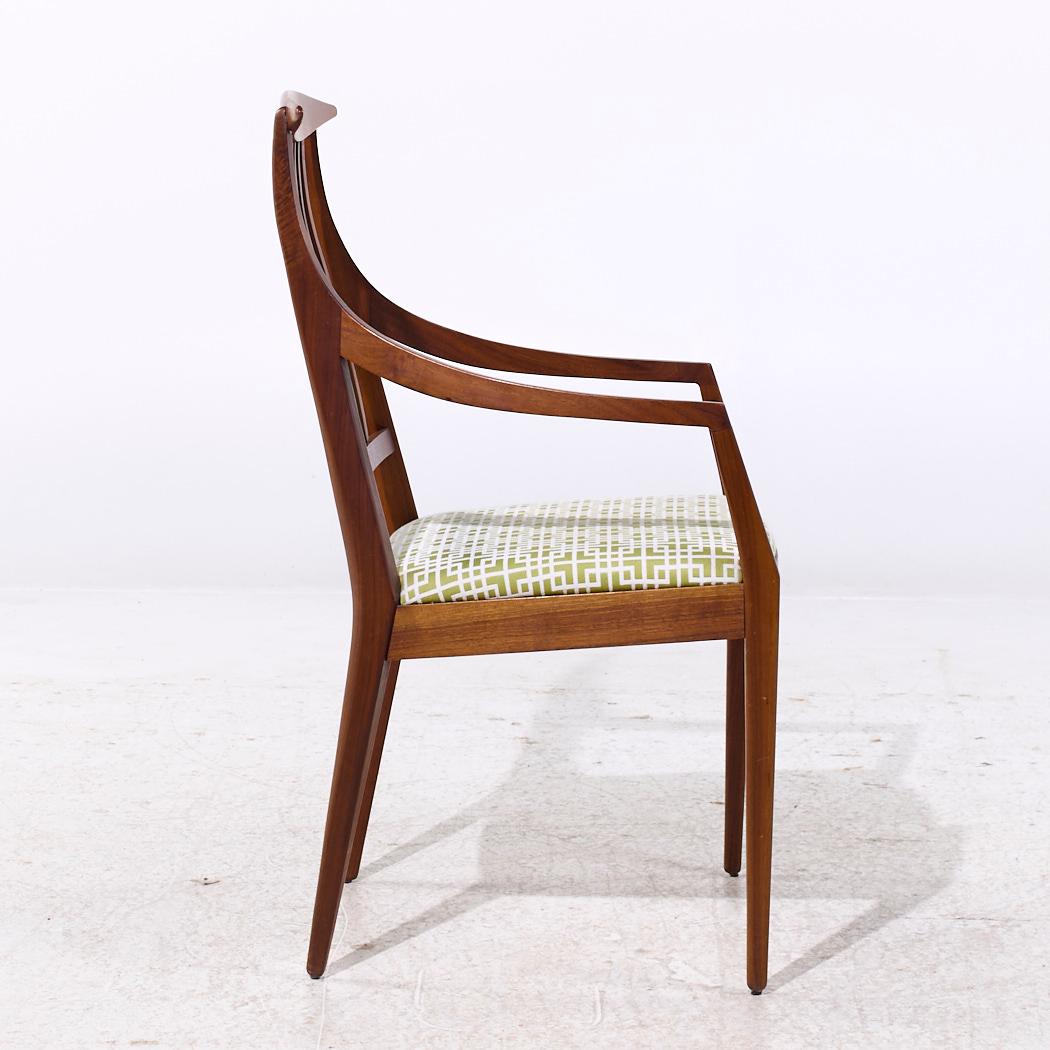 Kipp Stewart for Directional Mid Century Walnut Dining Chairs - Set of 6 For Sale 8