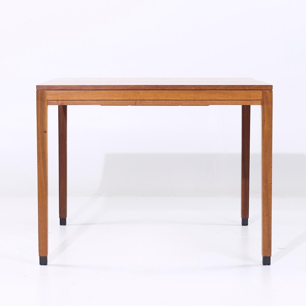 American Kipp Stewart for Directional Style Walnut Parsons Expanding Table with 4 Leaves For Sale