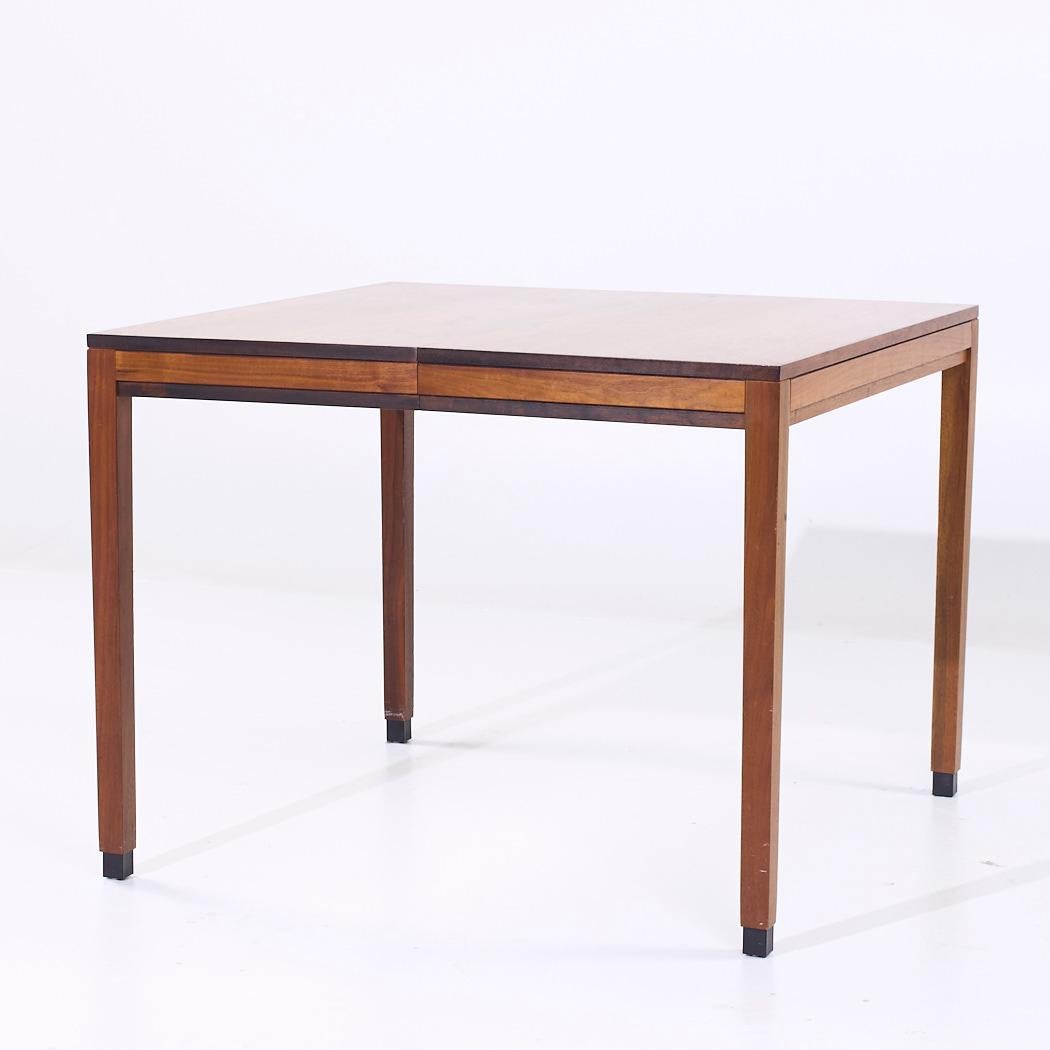 Kipp Stewart for Directional Style Walnut Parsons Expanding Table with 4 Leaves For Sale 2