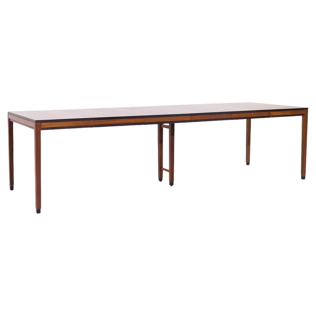 Kipp Stewart for Directional Style Walnut Parsons Expanding Table with 4 Leaves