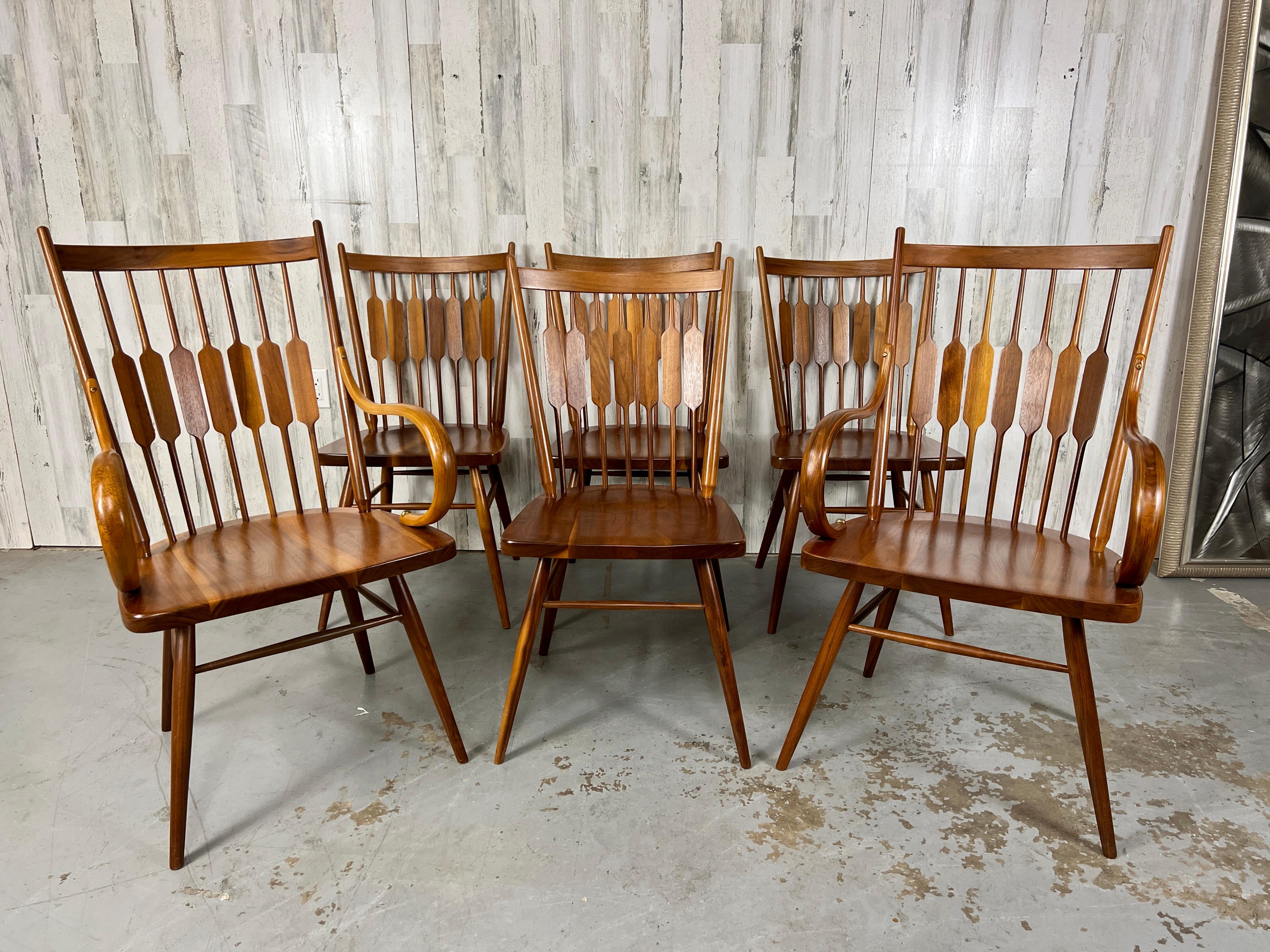 Chaises de salle à manger Centennial de Kipp Stewart pour Drexel - Lot de 6 en vente 7