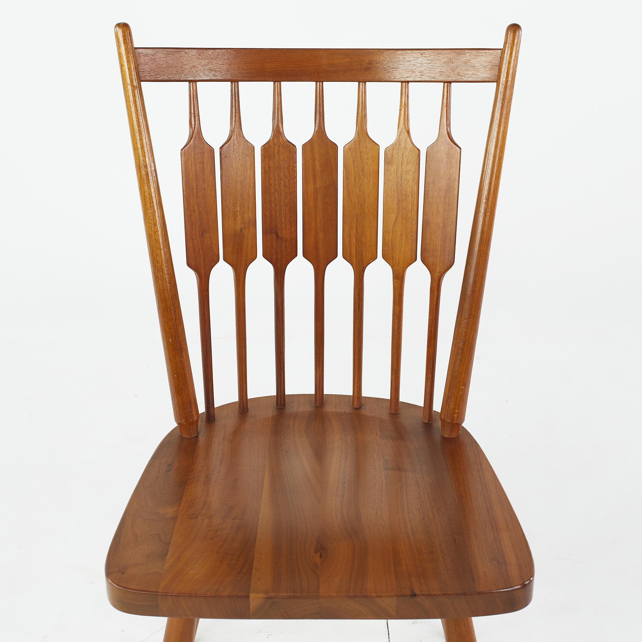Kipp Stewart for Drexel Centennial Mid Century Walnut Dining Chairs, Set of 6 For Sale 3