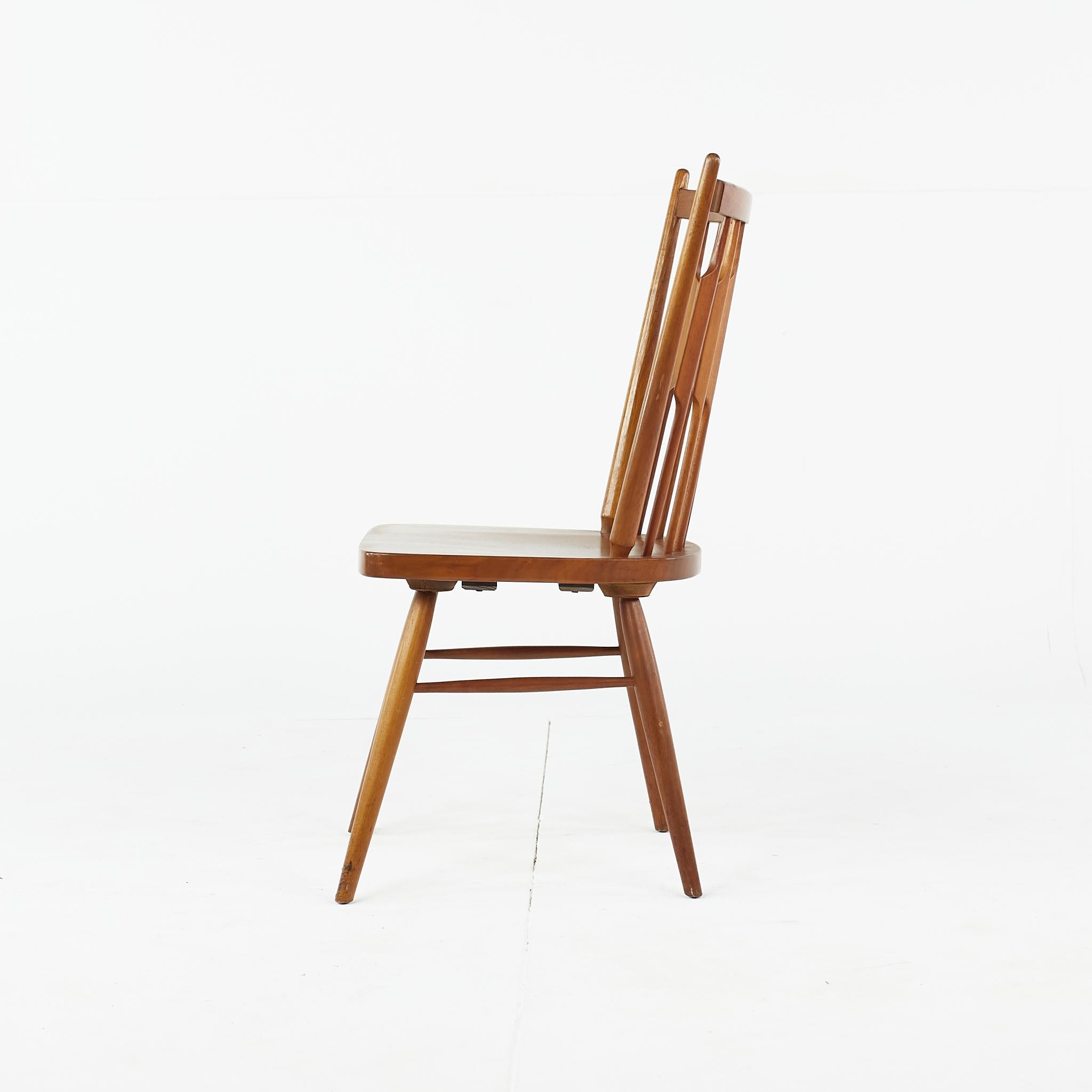 Kipp Stewart for Drexel Centennial Mid Century Walnut Dining Chairs, Set of 6 For Sale 2