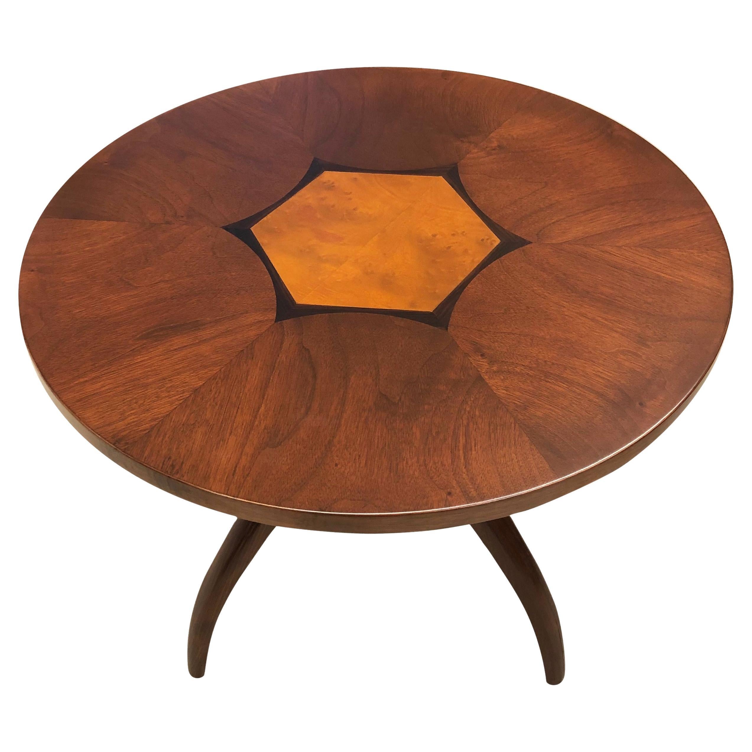 Kipp Stewart for Drexel "Composite" Swag Tri-Leg Side Table