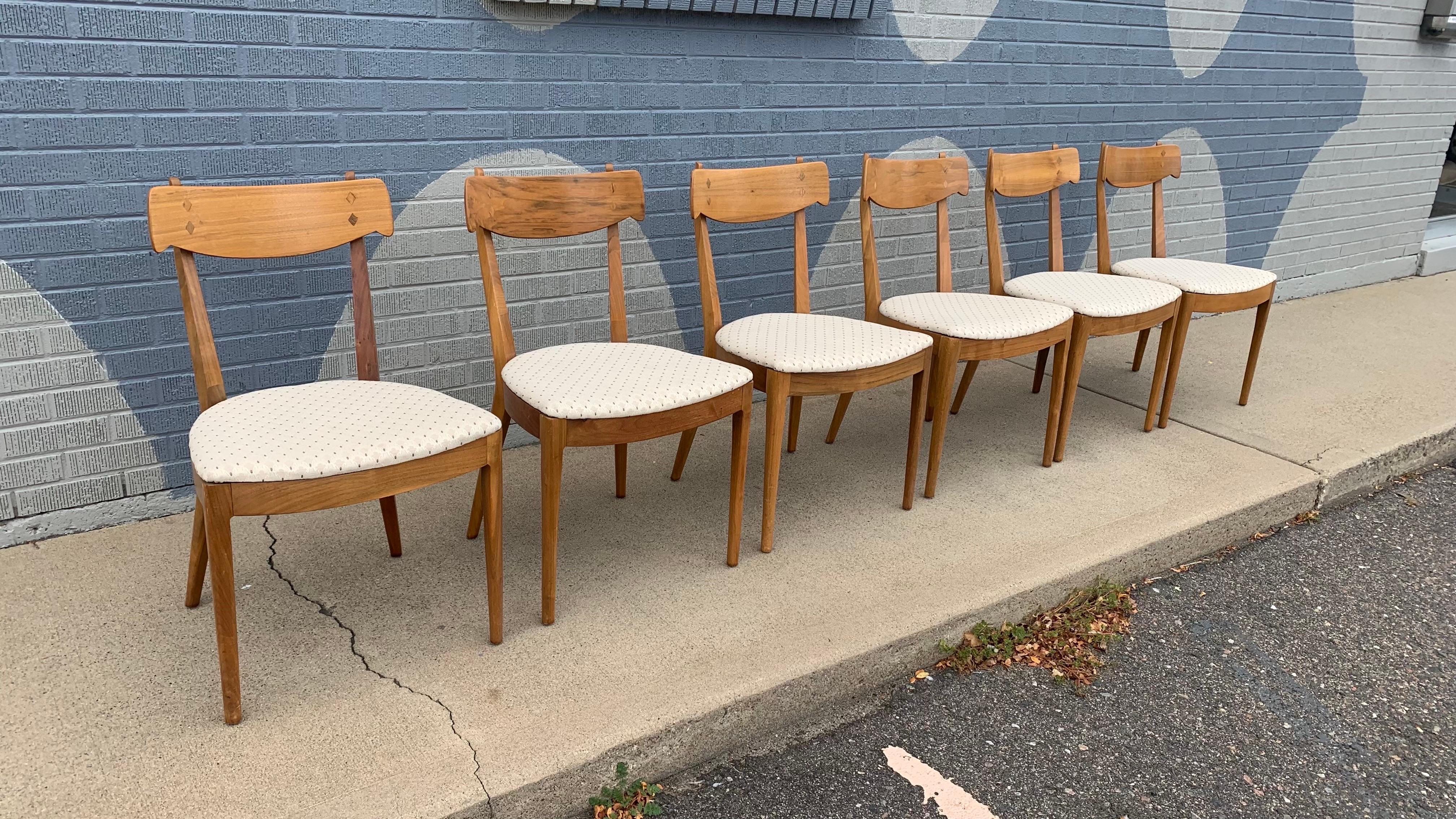 Mid-Century Modern Kipp Stewart for Drexel Declaration Dining Chairs, set of 6 For Sale