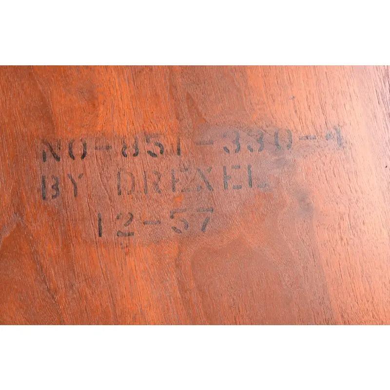 Kipp Stewart for Drexel Declaration Table de salle à manger à rallonge, nouvellement revernie en vente 7