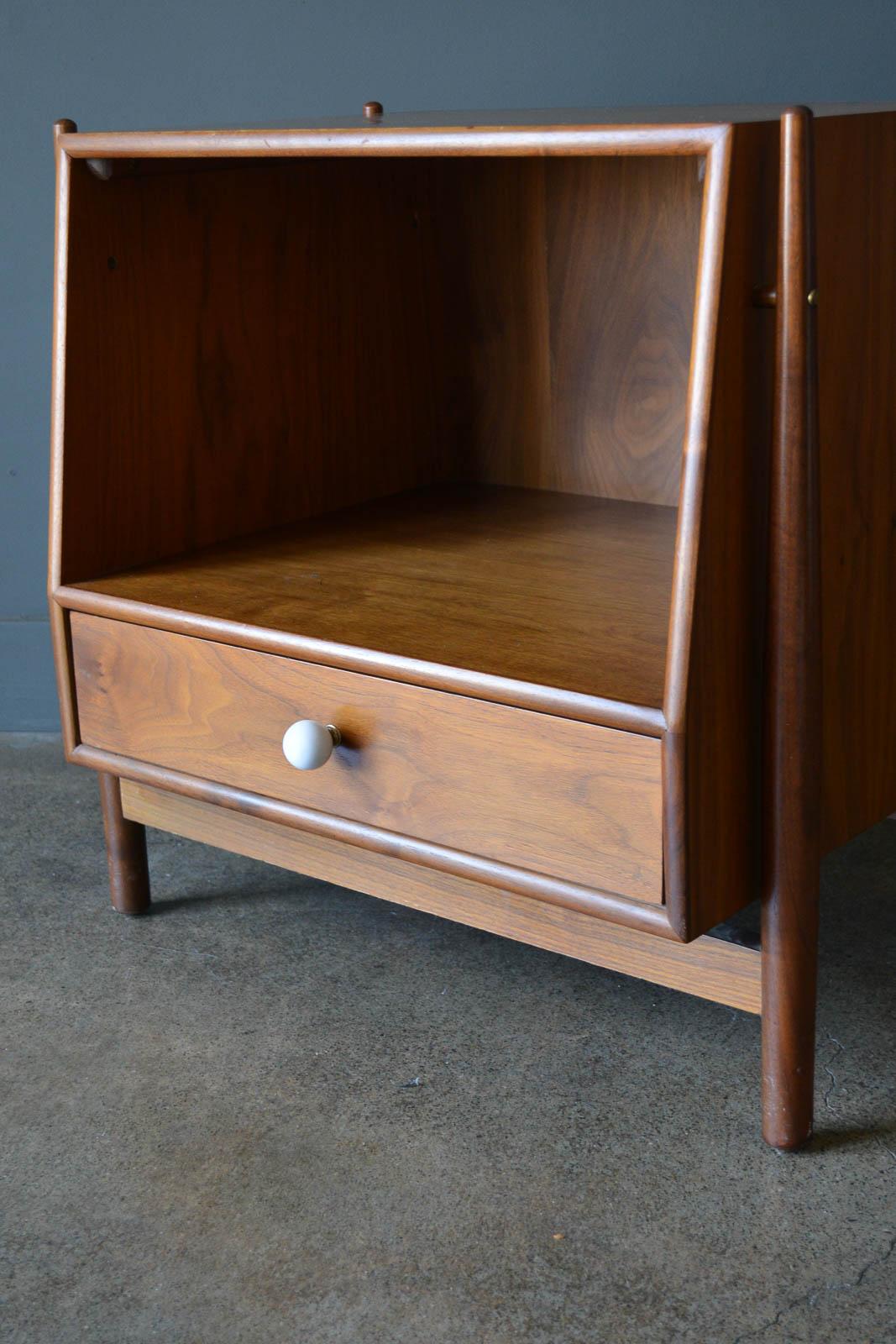 Mid-Century Modern Kipp Stewart for Drexel Declaration Floating Nightstand or End Table, ca. 1965