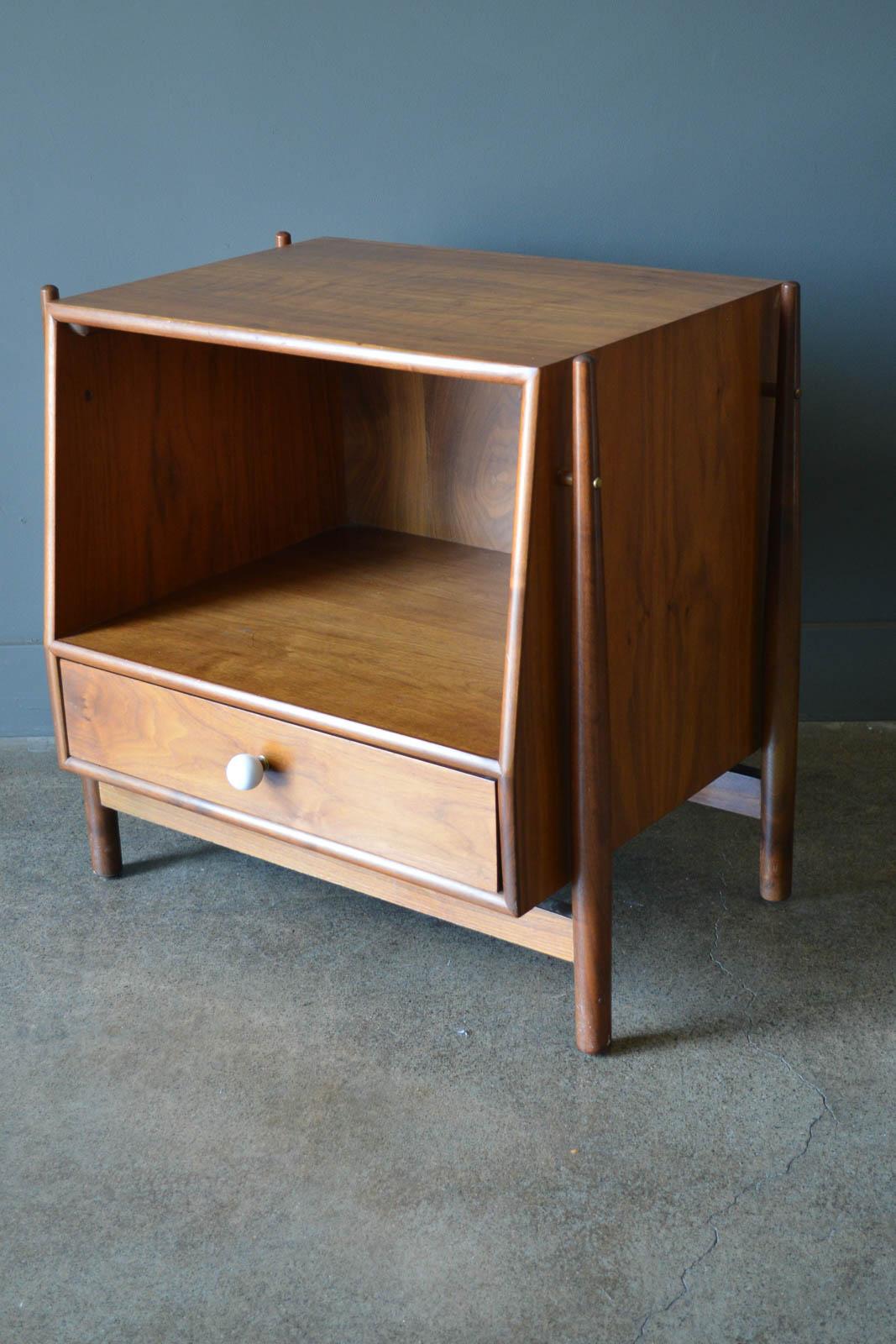 Mid-20th Century Kipp Stewart for Drexel Declaration Floating Nightstand or End Table, ca. 1965