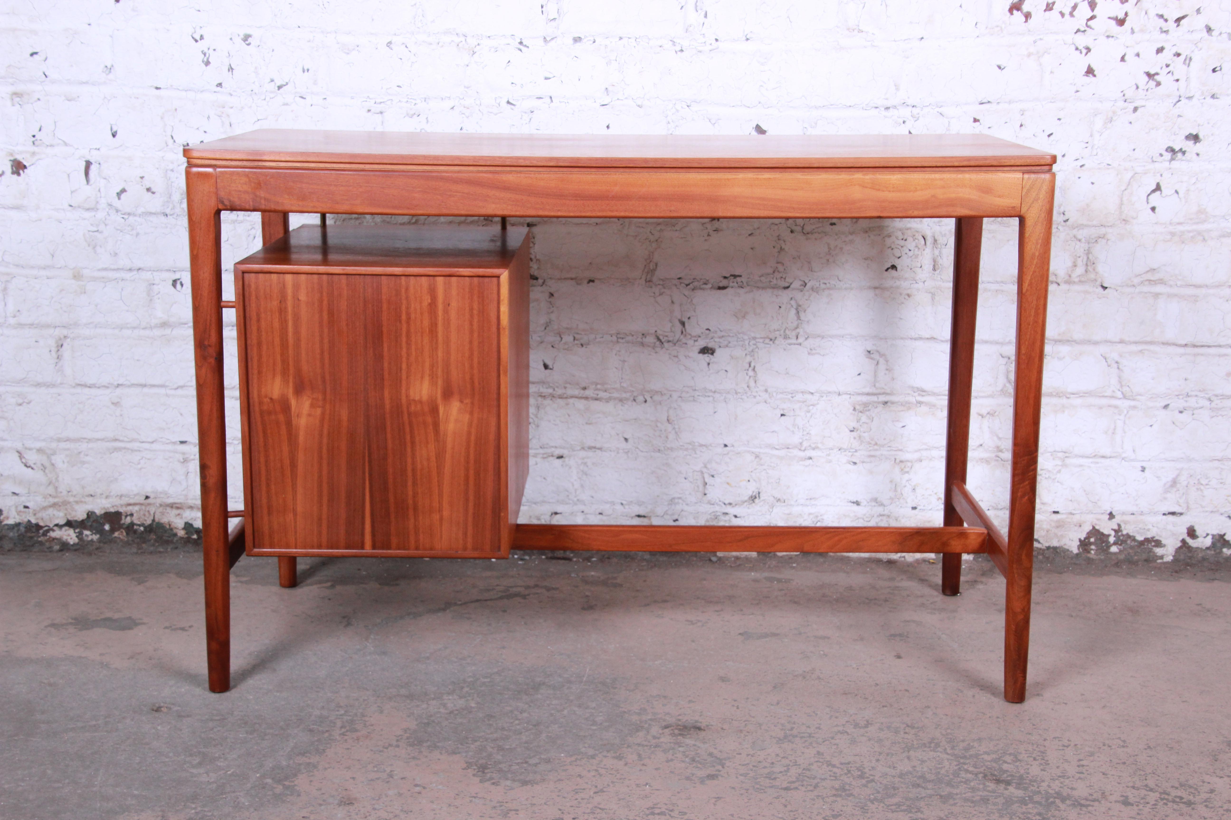 Kipp Stewart for Drexel Declaration Mid-Century Modern Walnut Desk and Chair 2