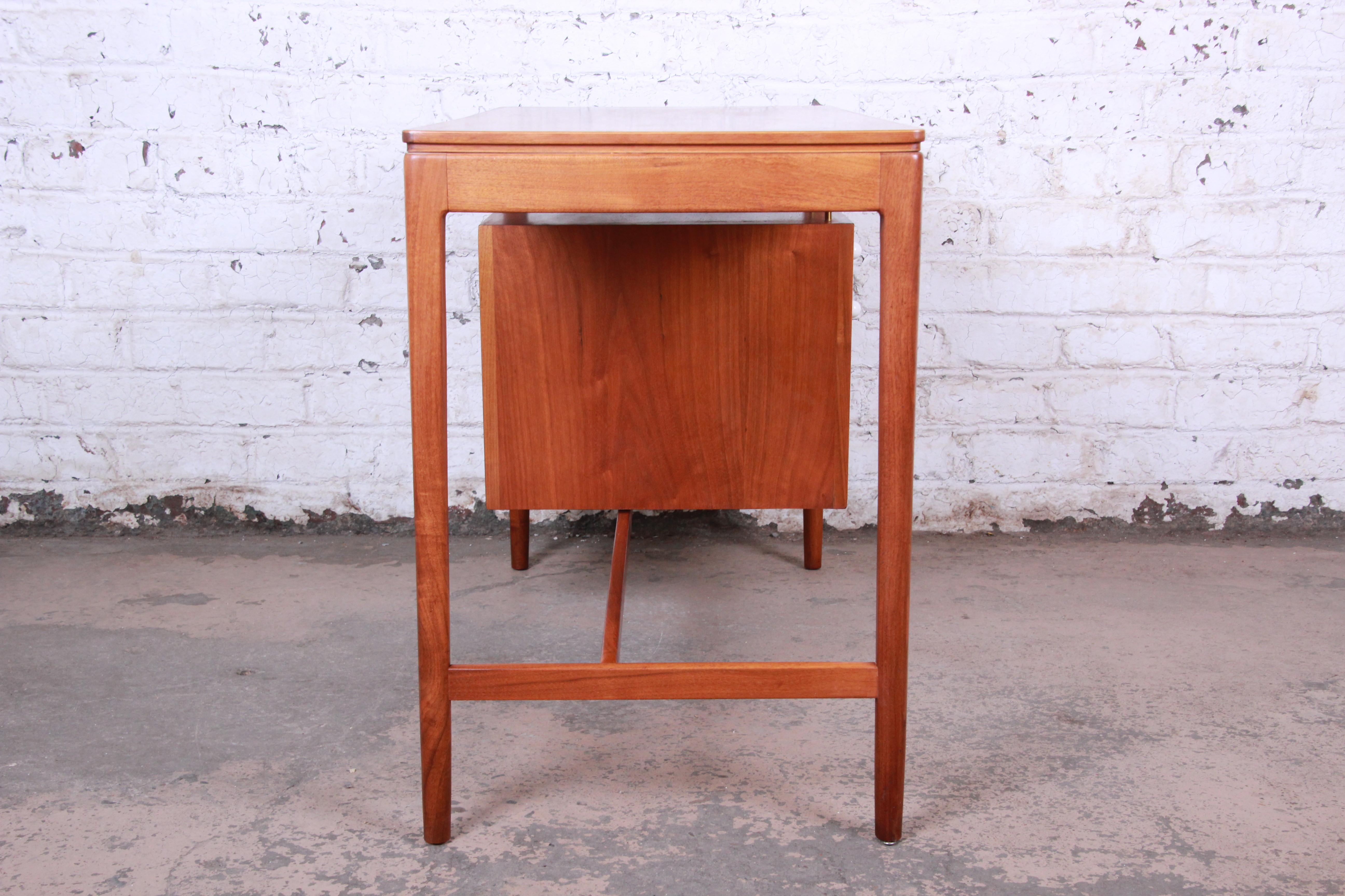 Kipp Stewart for Drexel Declaration Mid-Century Modern Walnut Desk and Chair 3