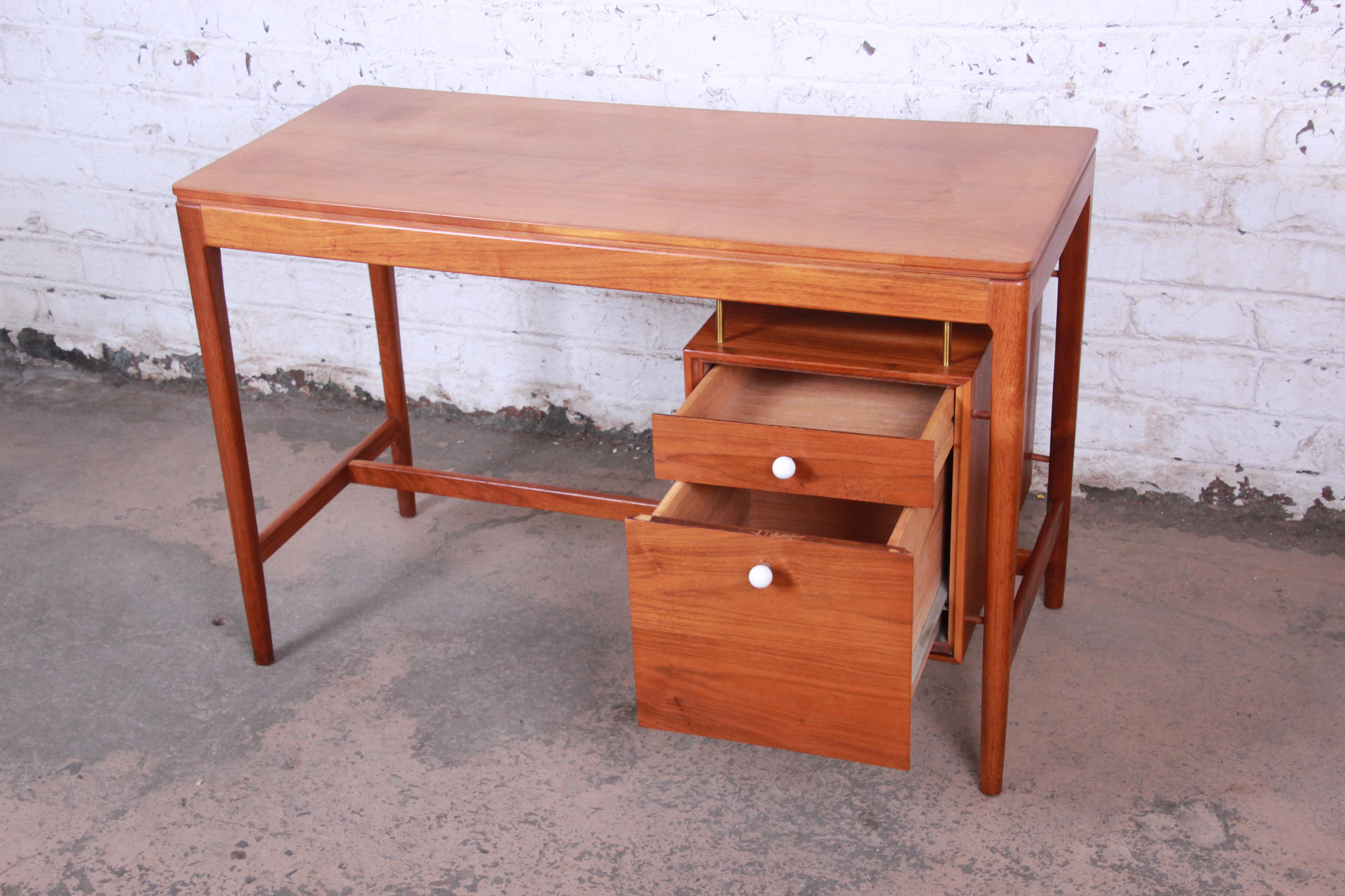 Mid-20th Century Kipp Stewart for Drexel Declaration Mid-Century Modern Walnut Desk and Chair
