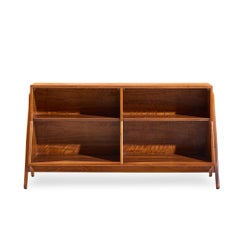 Kipp Stewart for Drexel Declaration Mid Century Walnut Bookcase Shelf