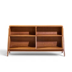 Kipp Stewart for Drexel Declaration Mid Century Walnut Bookcase Shelf