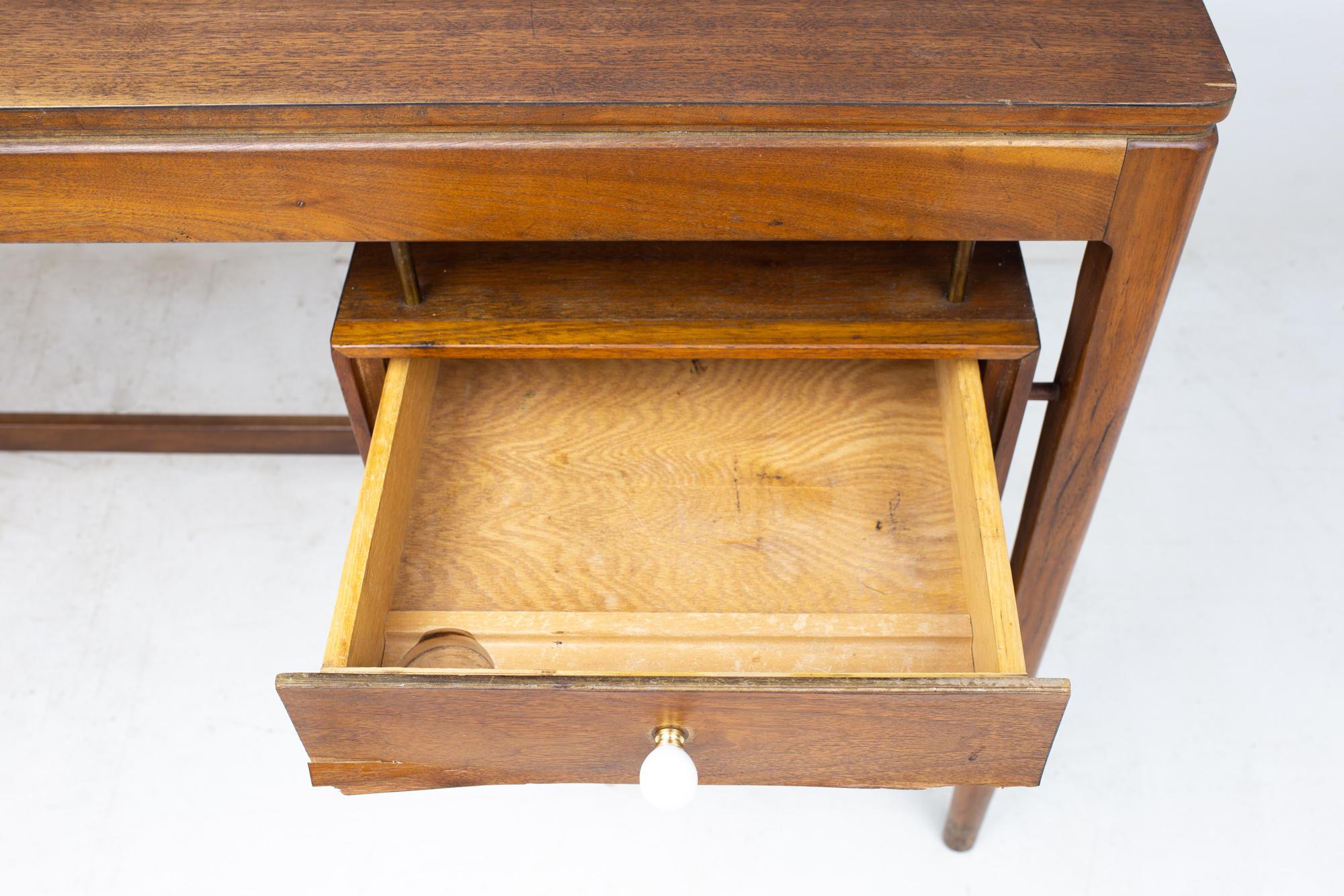 Kipp Stewart for Drexel Declaration Mid Century Walnut Desk 5