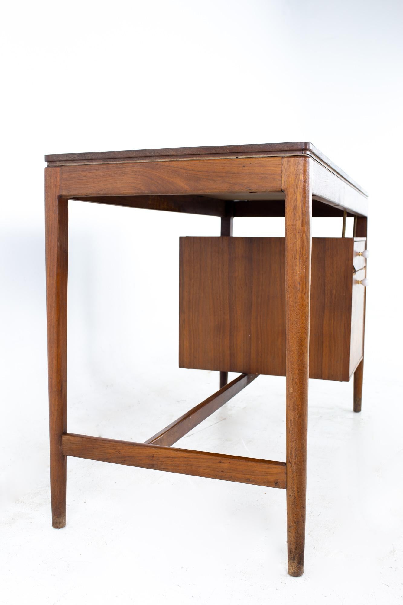 American Kipp Stewart for Drexel Declaration Mid Century Walnut Desk