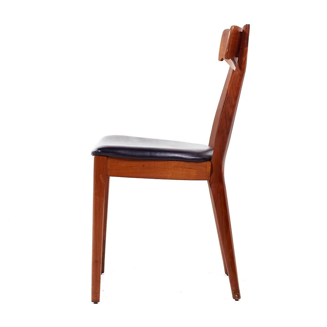 Kipp Stewart for Drexel Declaration Mid Century Walnut Dining Chairs - Set of 8 For Sale 9