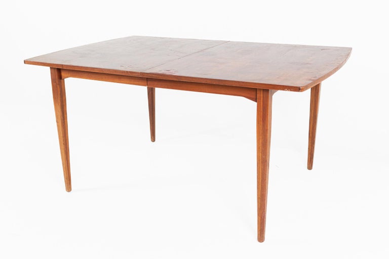 Mid-Century Modern Kipp Stewart for Drexel Declaration Mid Century Walnut Dining Table For Sale
