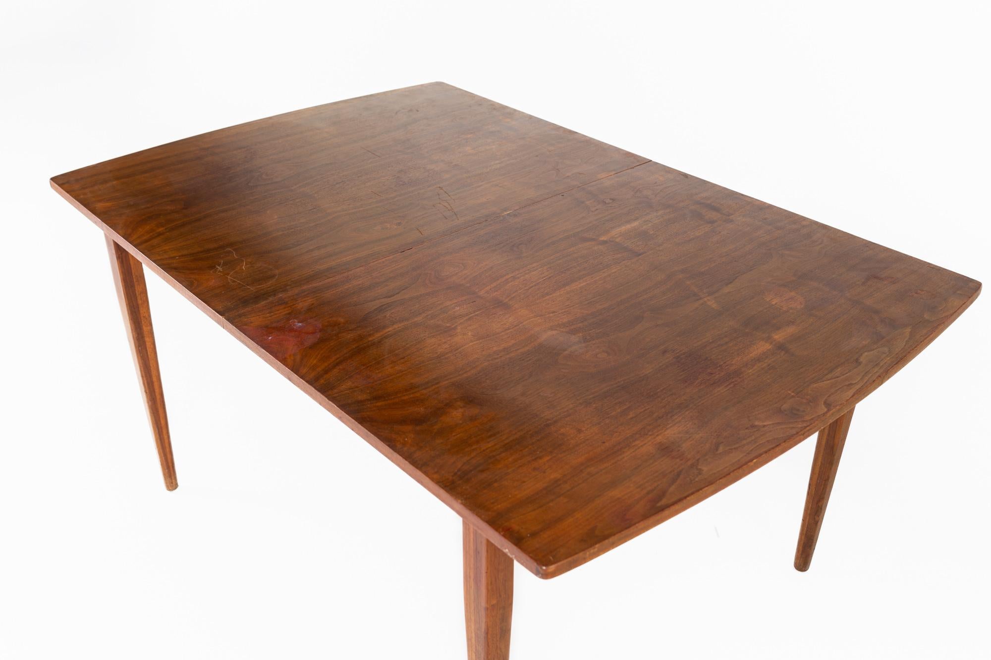 Mid-Century Modern Kipp Stewart for Drexel Declaration Mid Century Walnut Dining Table For Sale