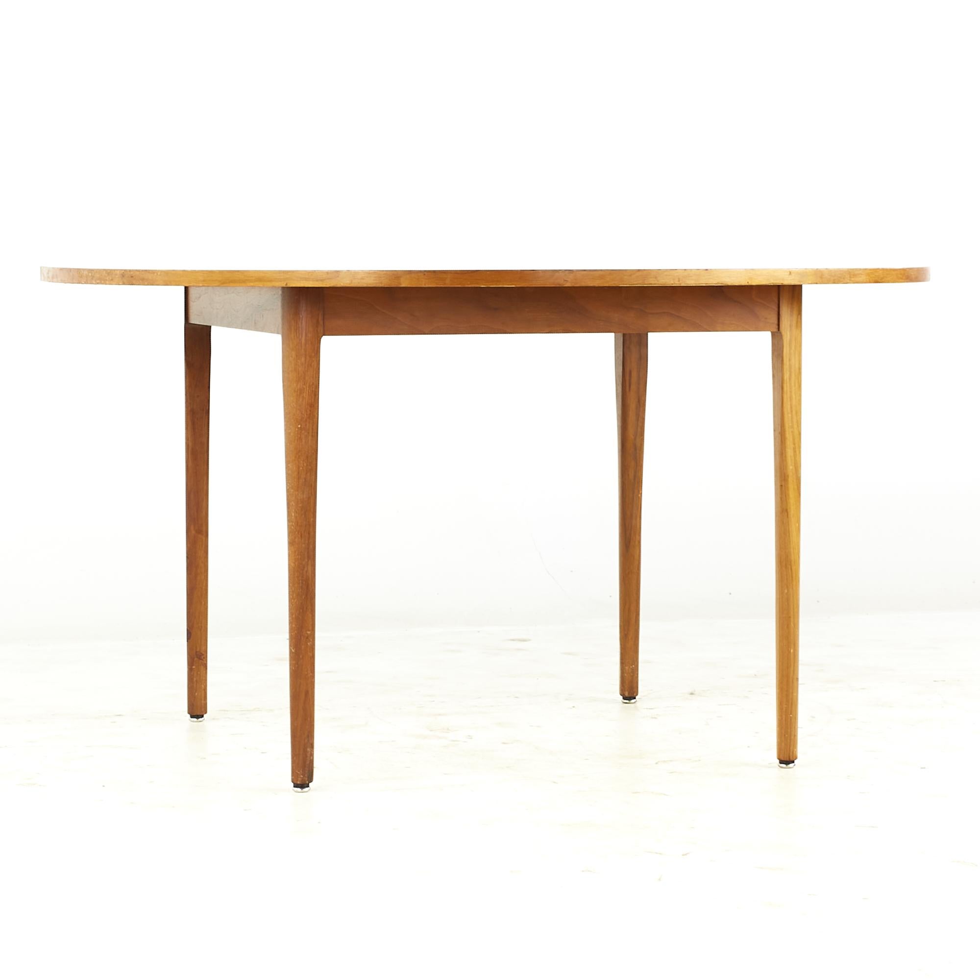 Kipp Stewart for Drexel Declaration Midcentury Walnut Dining Table For Sale 1