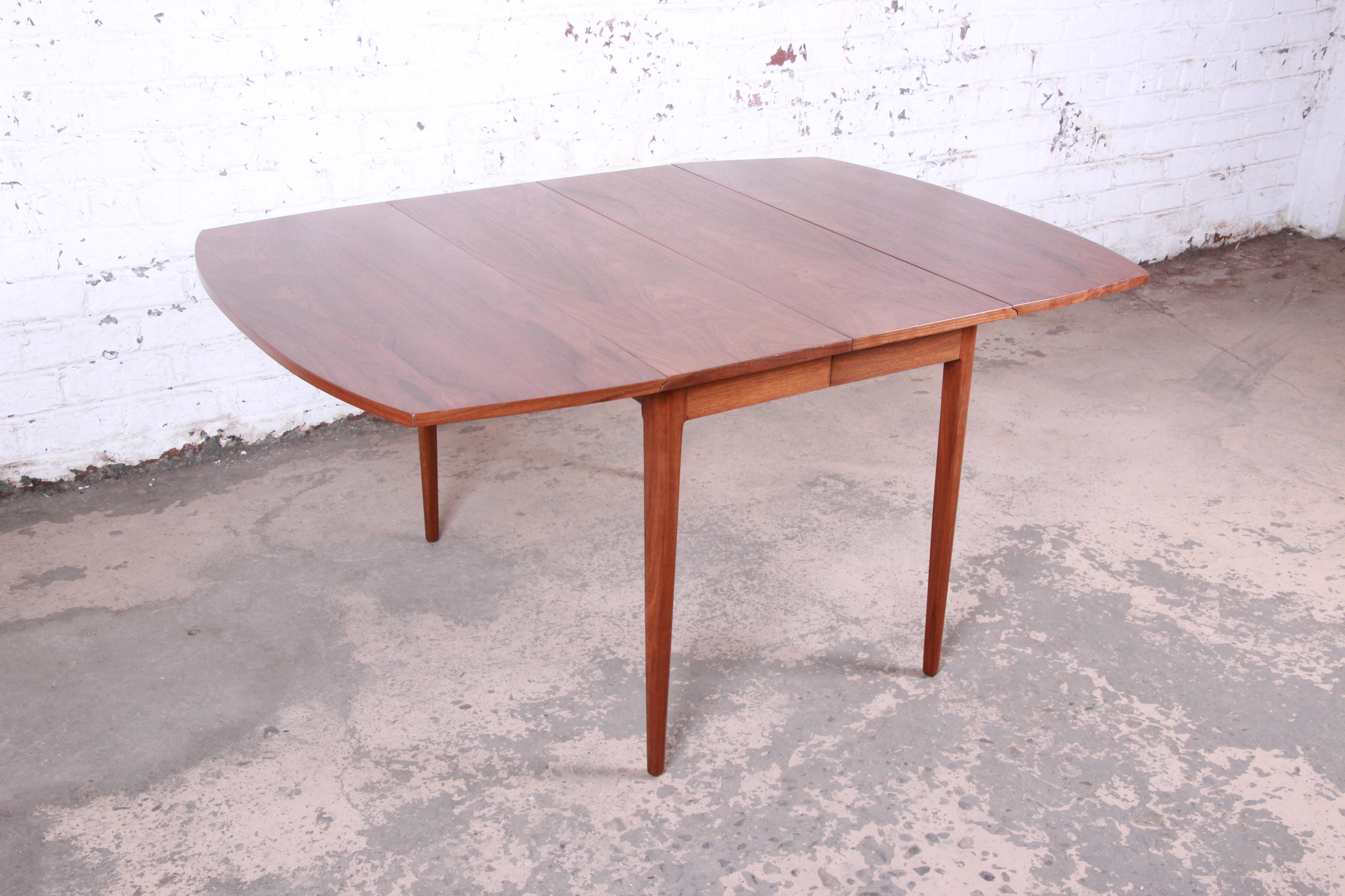 Kipp Stewart for Drexel Declaration Midcentury Walnut Extension Dining Table 2