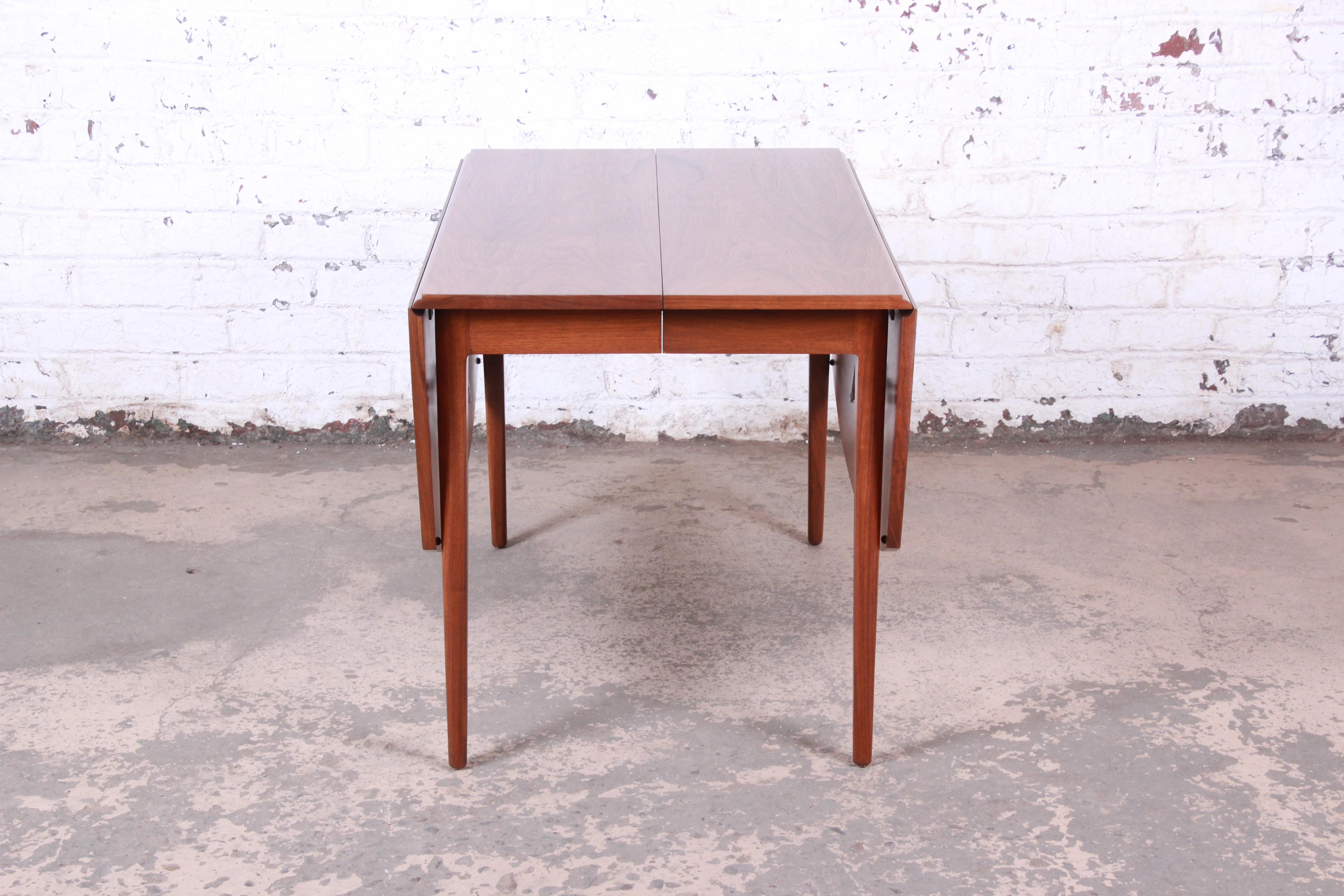 Kipp Stewart for Drexel Declaration Midcentury Walnut Extension Dining Table 8