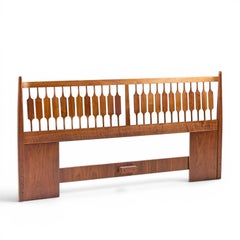 Kipp Stewart for Drexel Declaration Mid Century Walnut King Headboard