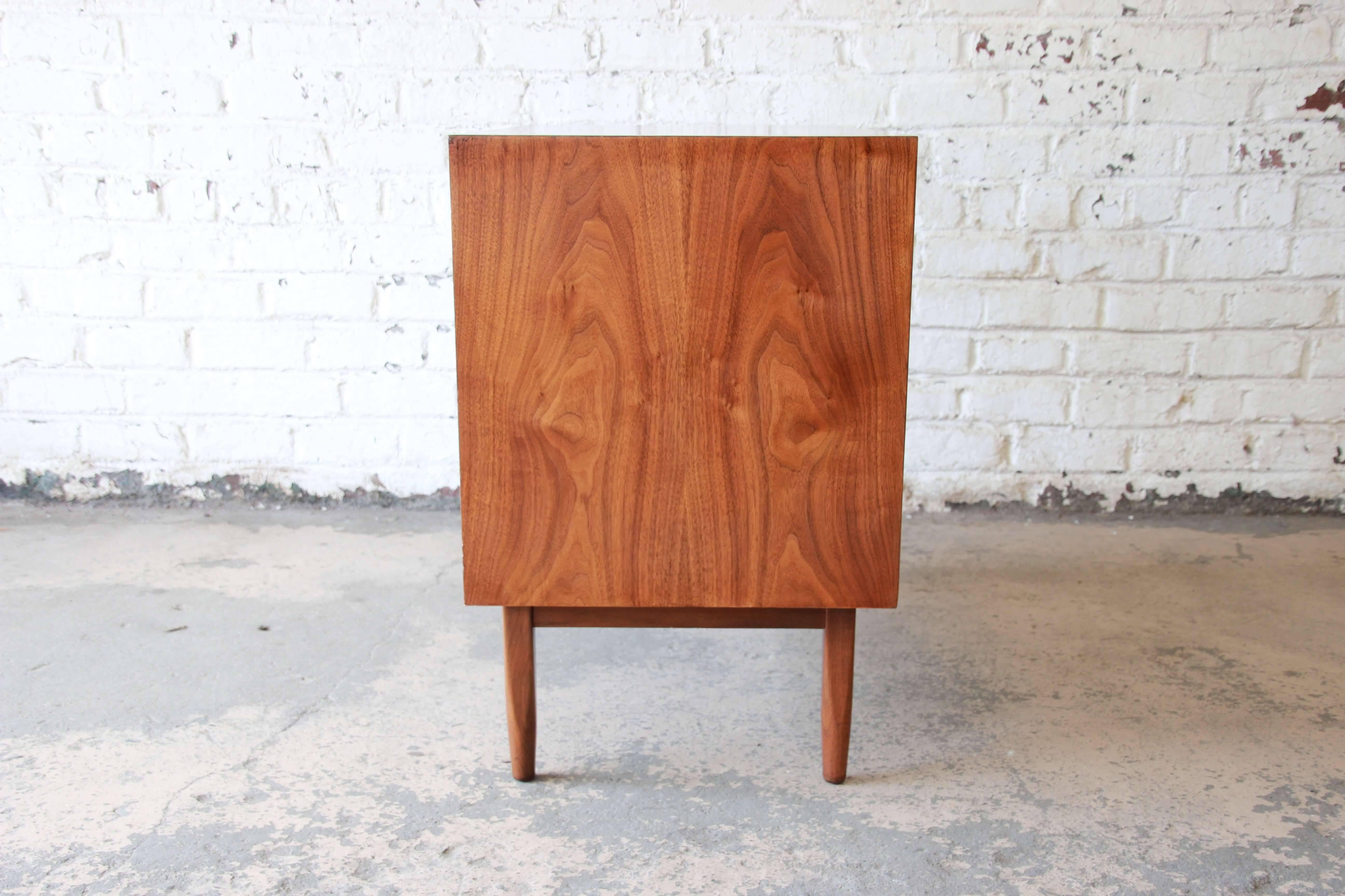 Kipp Stewart for Drexel Declaration Midcentury Walnut Record Cabinet 2