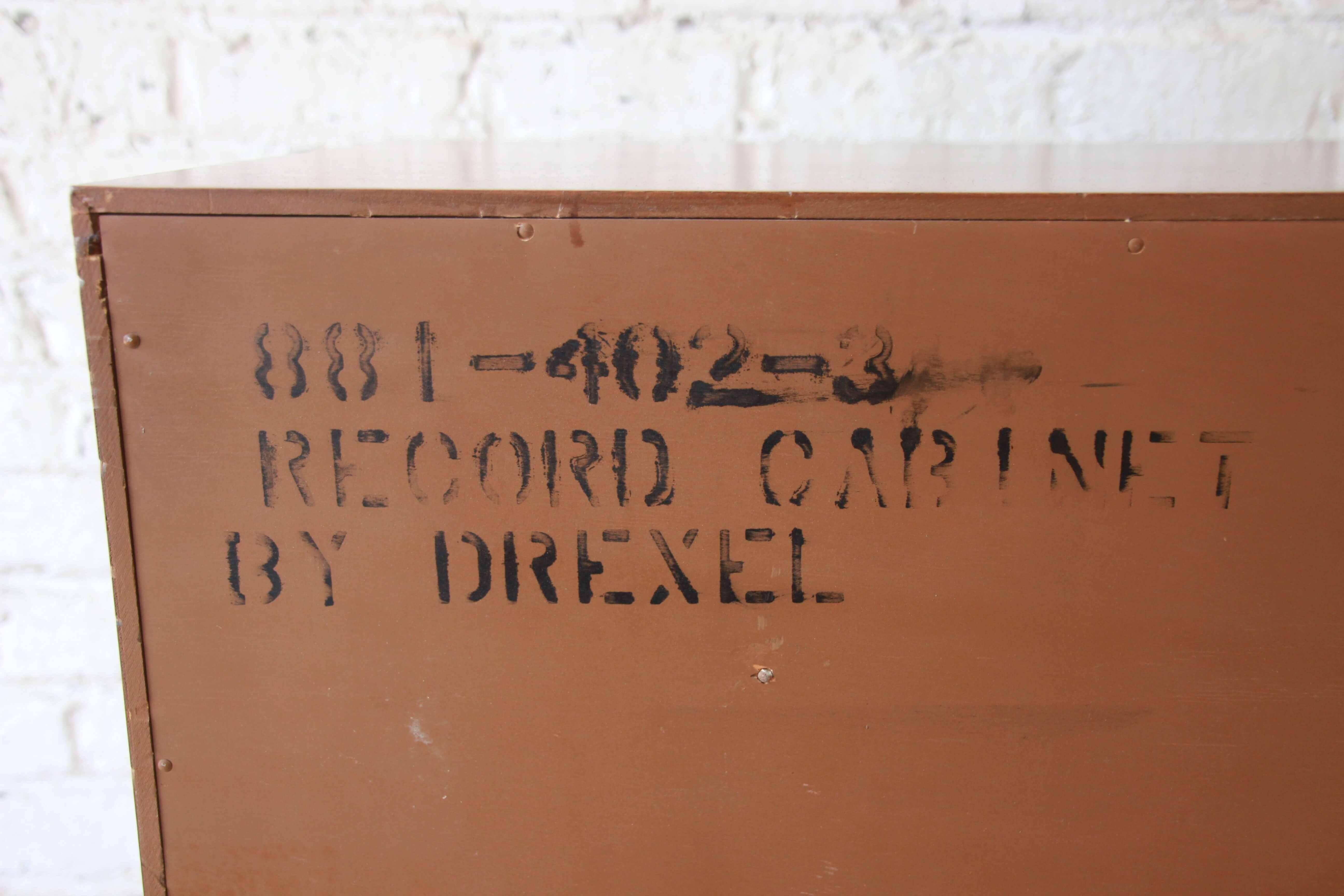 Kipp Stewart for Drexel Declaration Midcentury Walnut Record Cabinet 3