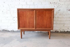 Kipp Stewart for Drexel Declaration Midcentury Walnut Record Cabinet