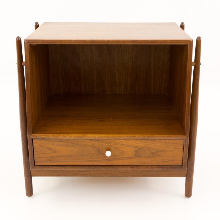 Kipp Stewart for Drexel declaration nightstand

This nightstand measures: 24 wide x 18 deep x 23 high

All pieces of furniture can be had in what we call restored vintage condition. That means the piece is restored upon purchase so it’s free of