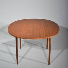 Kipp Stewart for Drexel 'Declaration' Round Extending Dining Table in Walnut