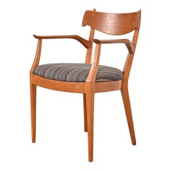 Kipp Stewart for Drexel Declaration Sculpted Walnut Armchair
