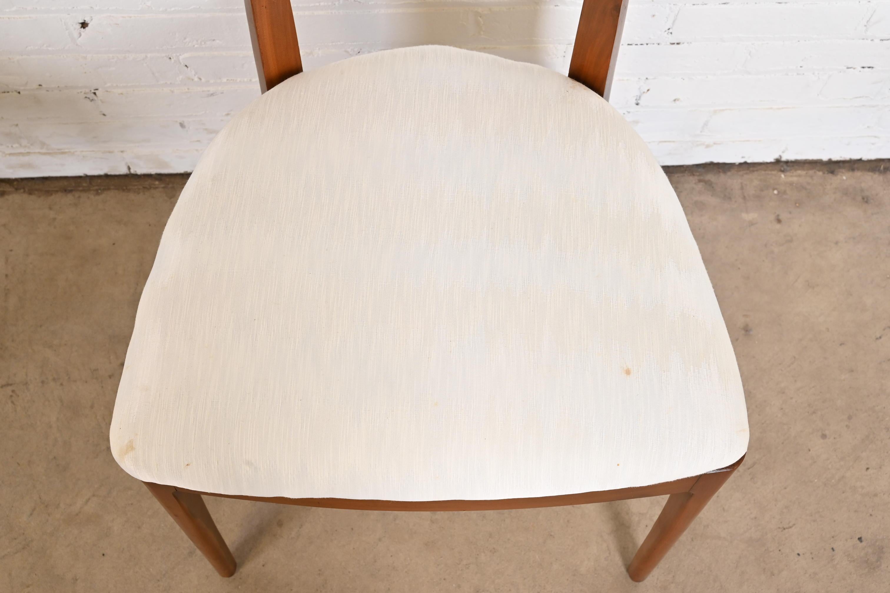 Kipp Stewart for Drexel Declaration Sculpted Walnut Dining Chairs, Set of Six 3