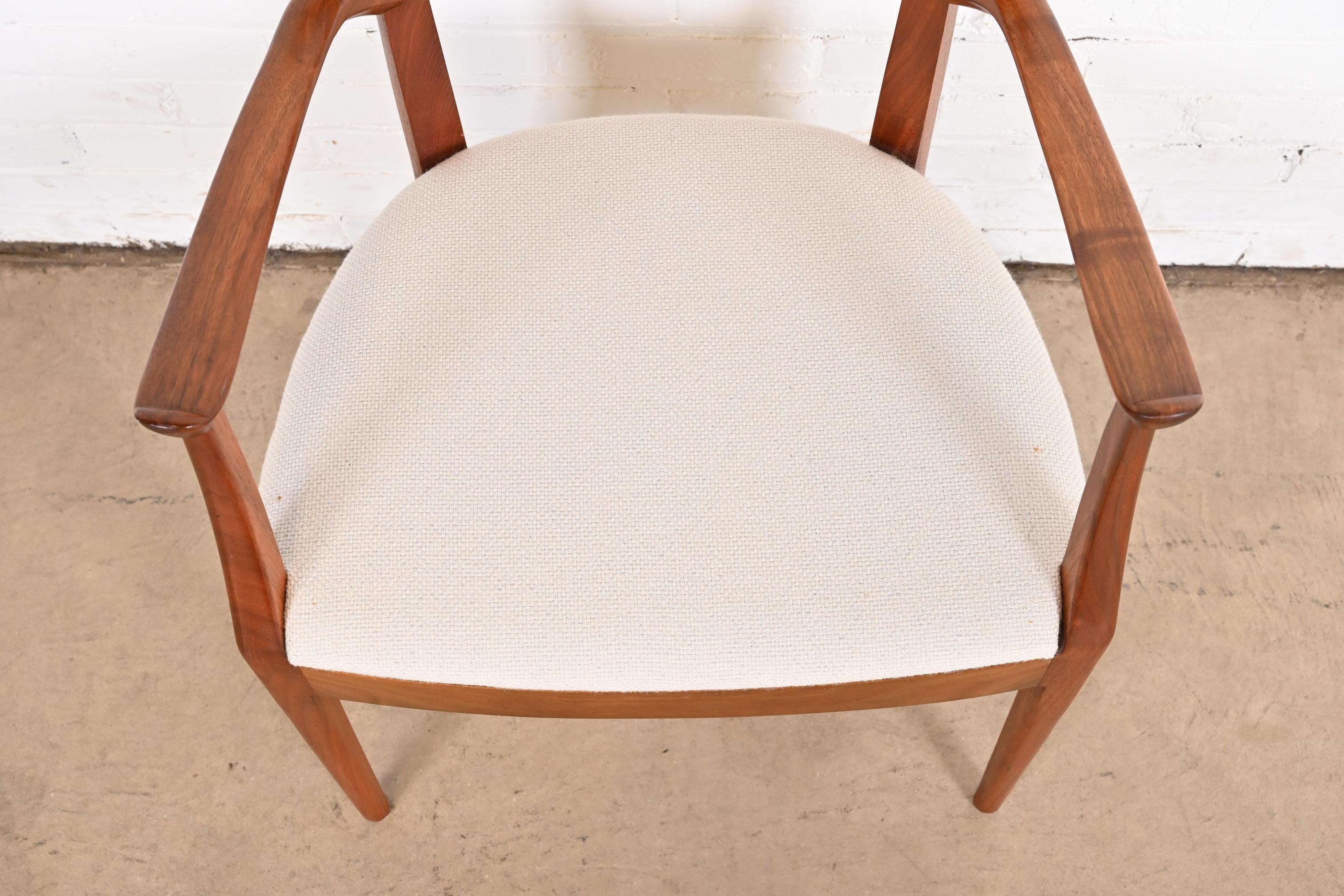 Kipp Stewart for Drexel Declaration Sculpted Walnut Dining Chairs, Set of Ten 6