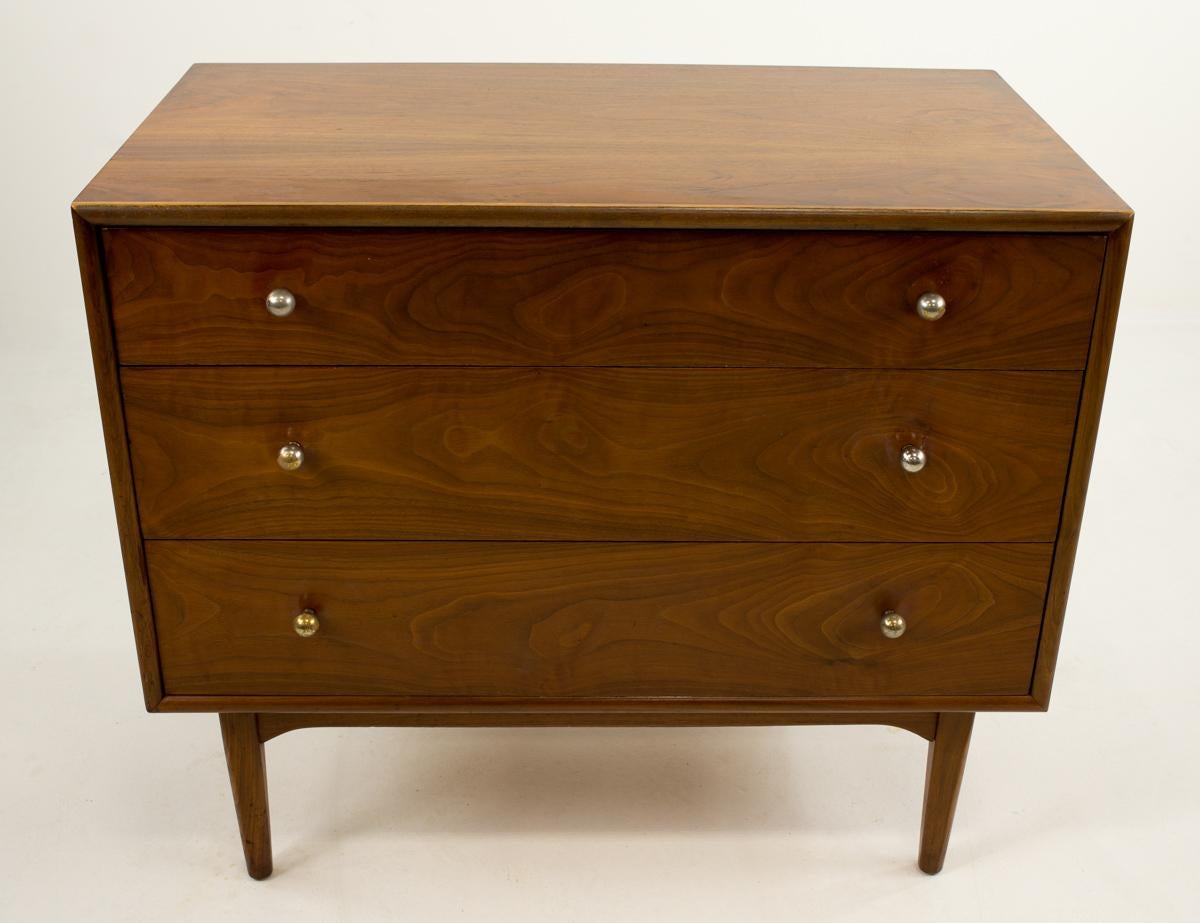 American Kipp Stewart for Drexel Declaration Small 3 Drawer Dresser Chest