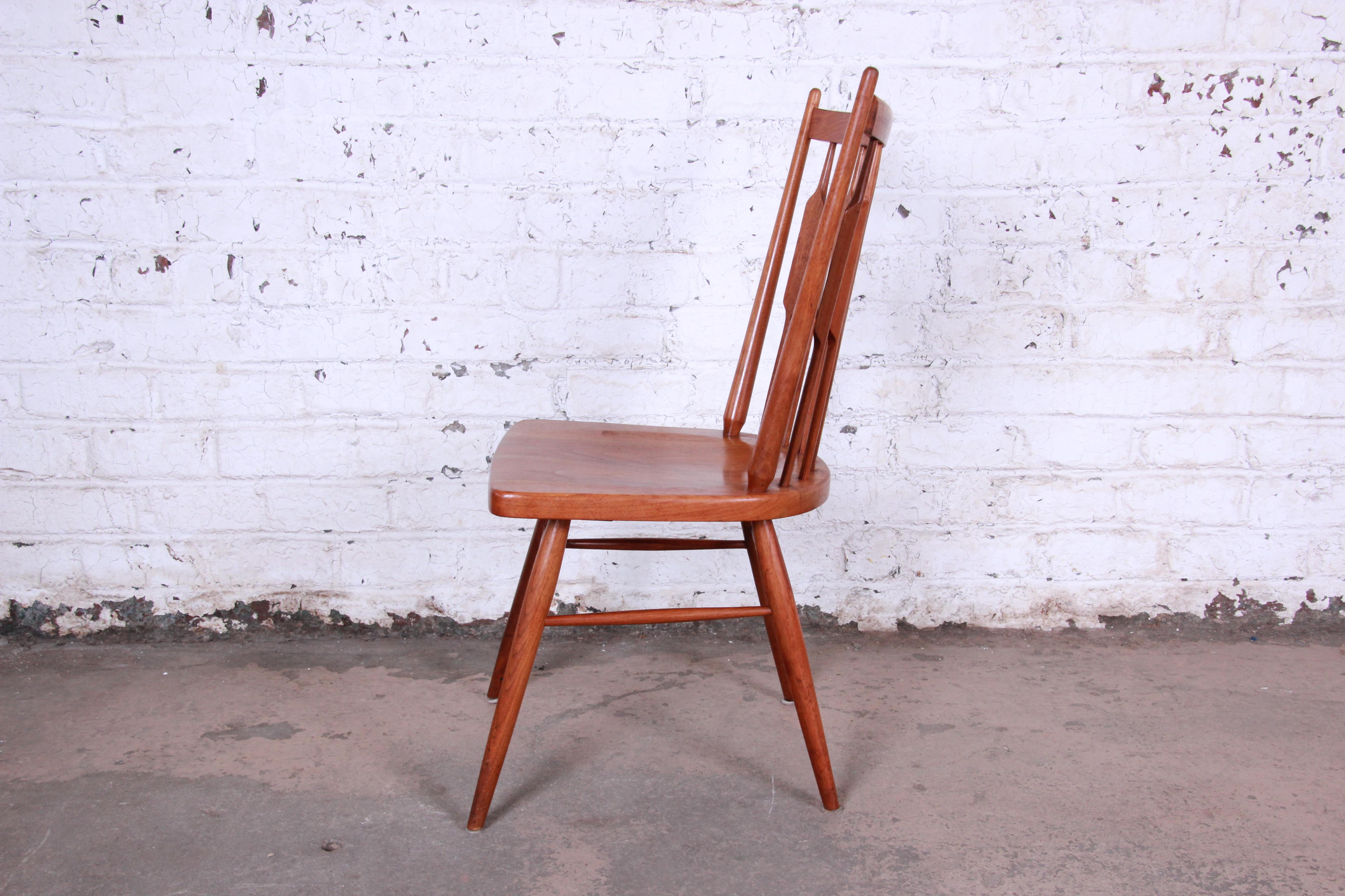 Kipp Stewart for Drexel Declaration Solid Walnut Dining Chairs, Set of Six 11