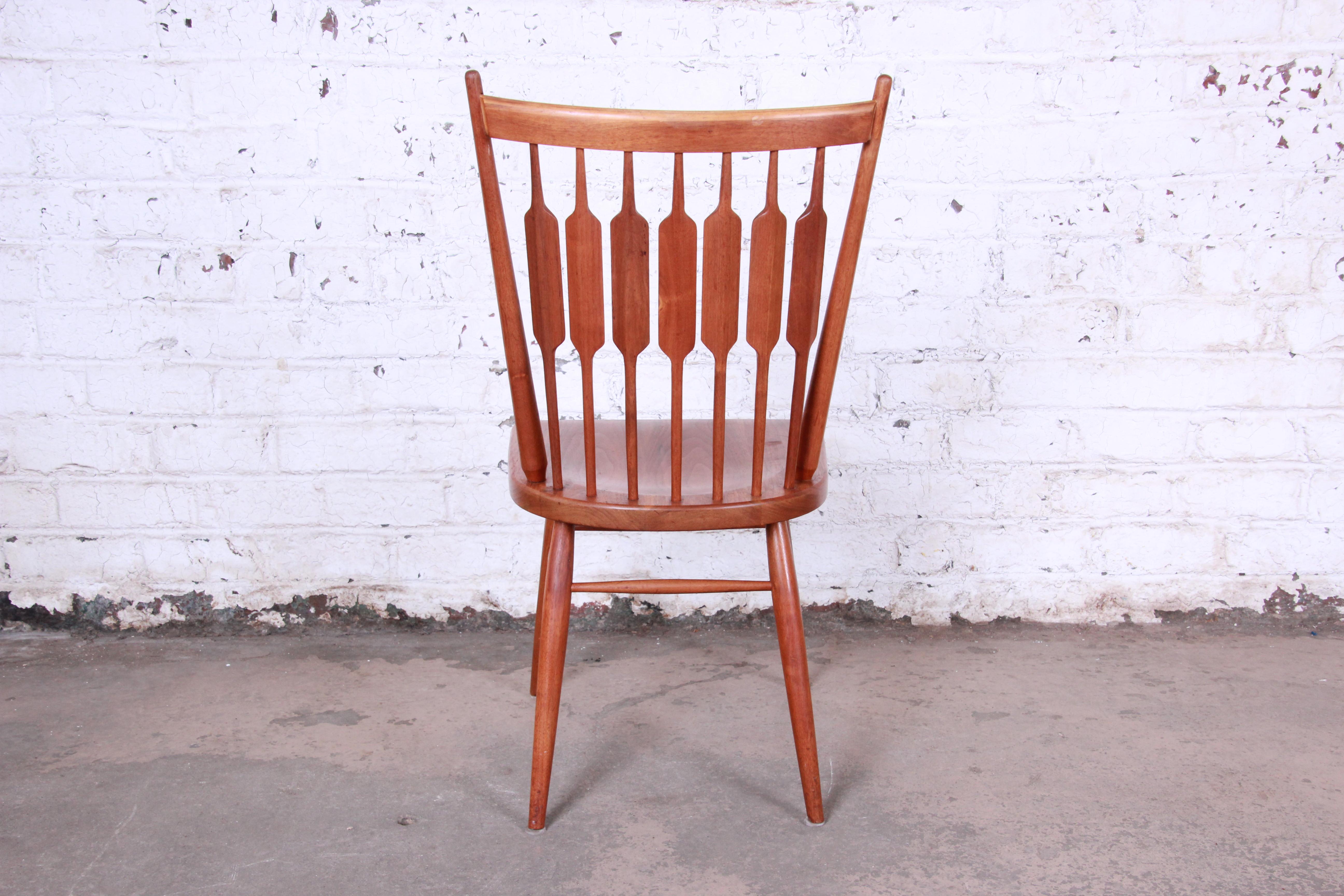 Kipp Stewart for Drexel Declaration Solid Walnut Dining Chairs, Set of Six 12