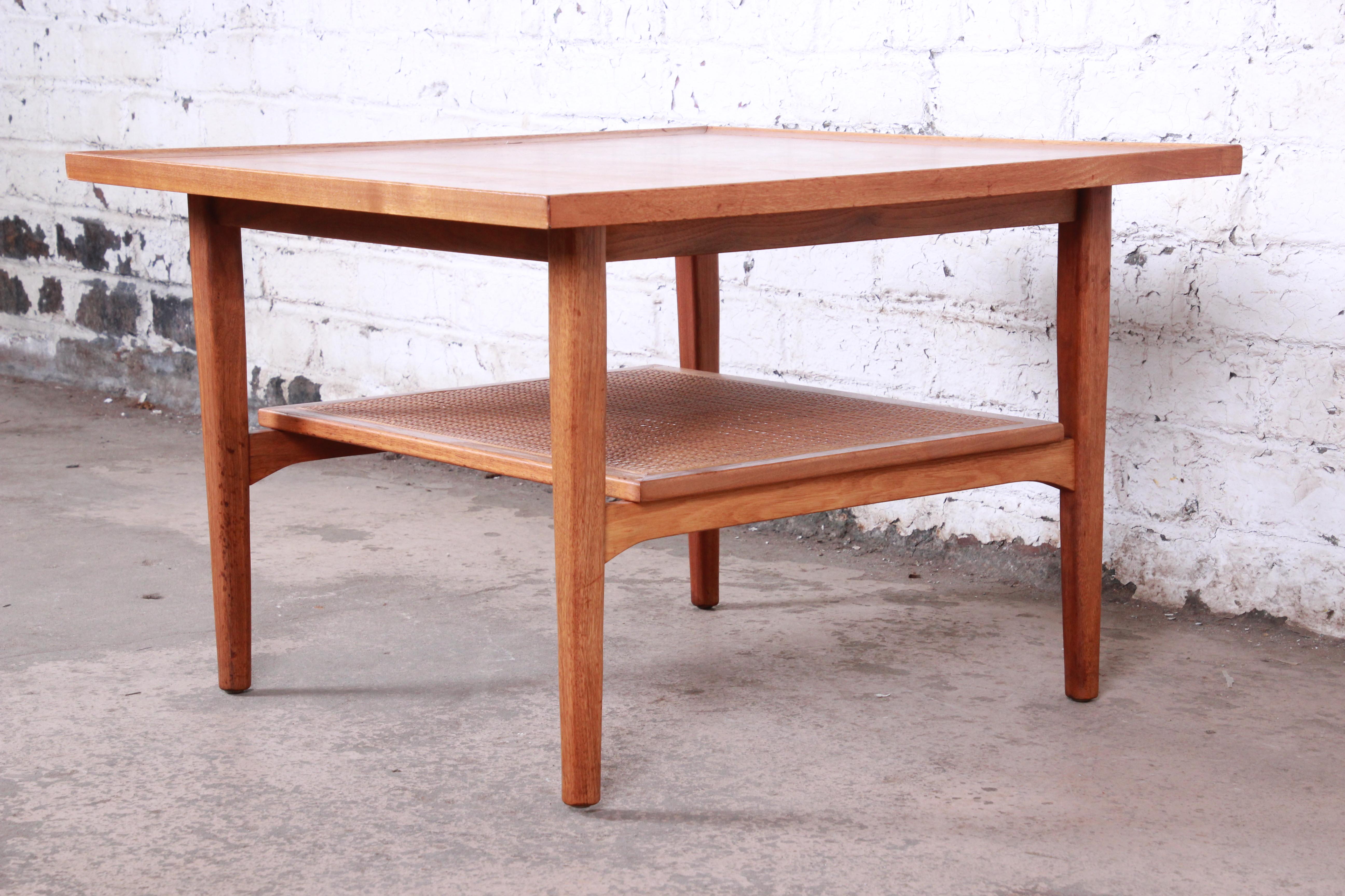 American Kipp Stewart for Drexel Declaration Walnut Coffee or Occasional Table, 1958