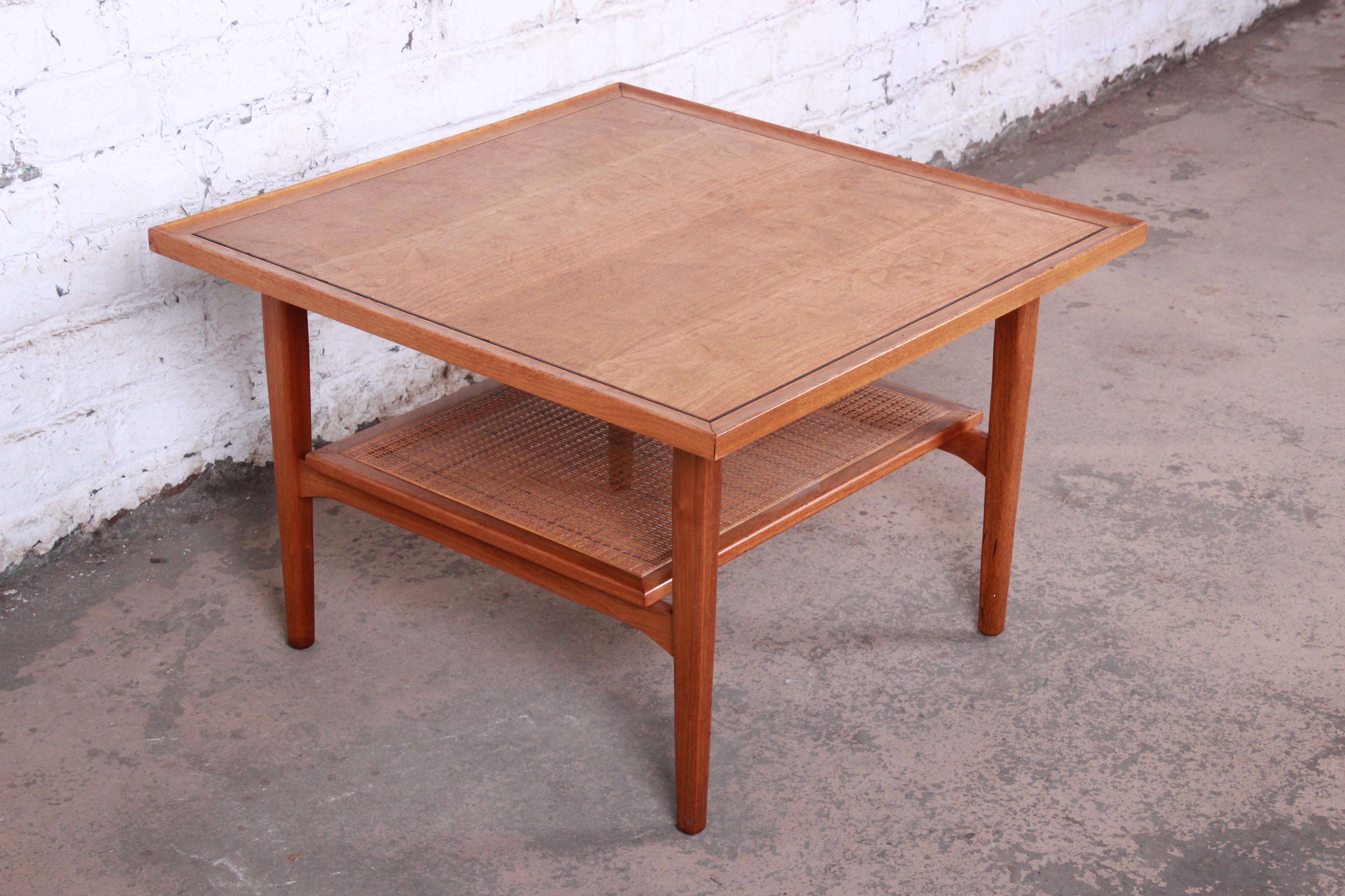 Kipp Stewart for Drexel Declaration Walnut Coffee or Occasional Table, 1958 In Good Condition In South Bend, IN