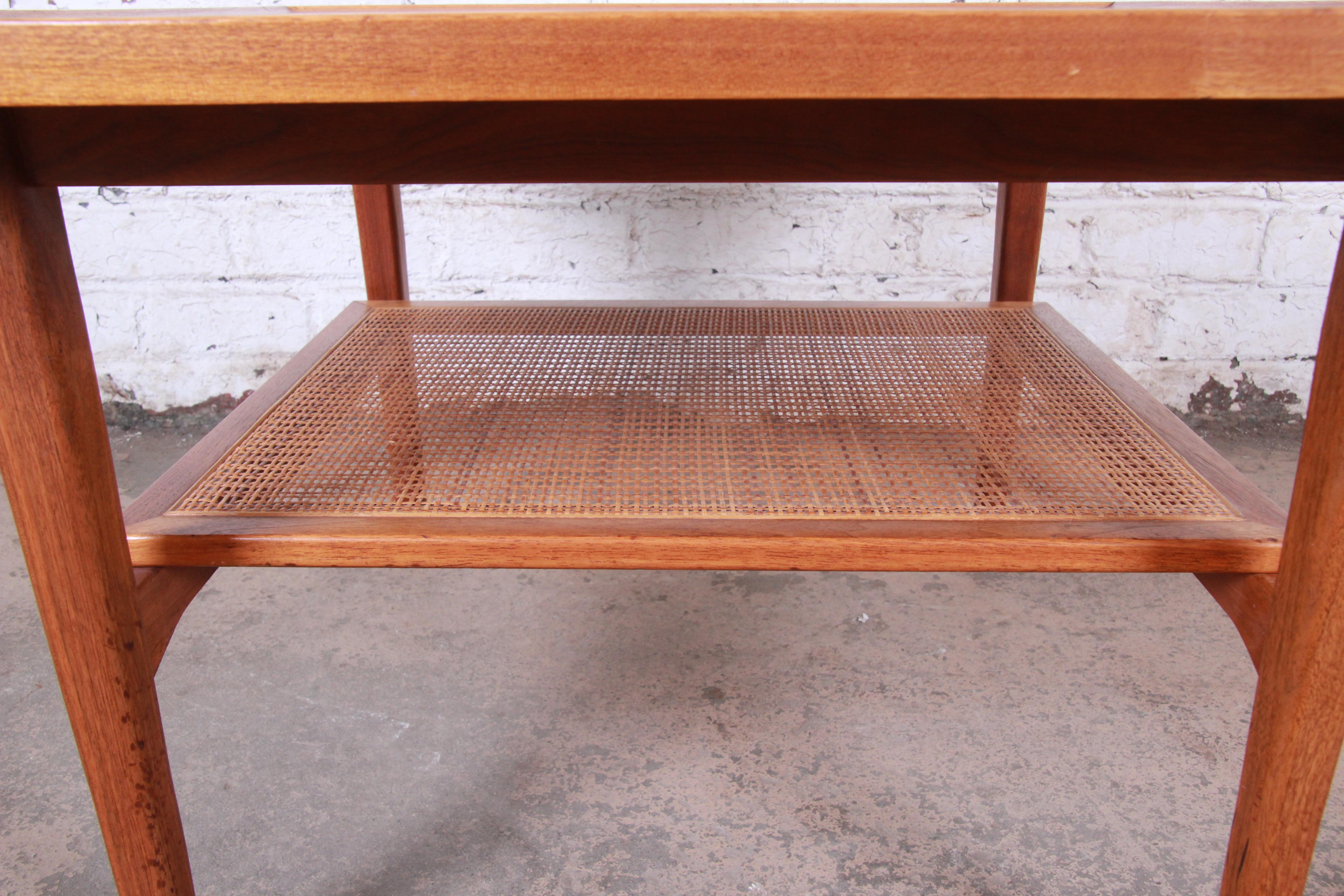 Cane Kipp Stewart for Drexel Declaration Walnut Coffee or Occasional Table, 1958