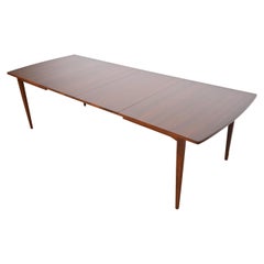 Kipp Stewart for Drexel Declaration Walnut Dining Table, Newly Refinished