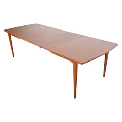 Kipp Stewart for Drexel Declaration Walnut Dining Table, Newly Refinished