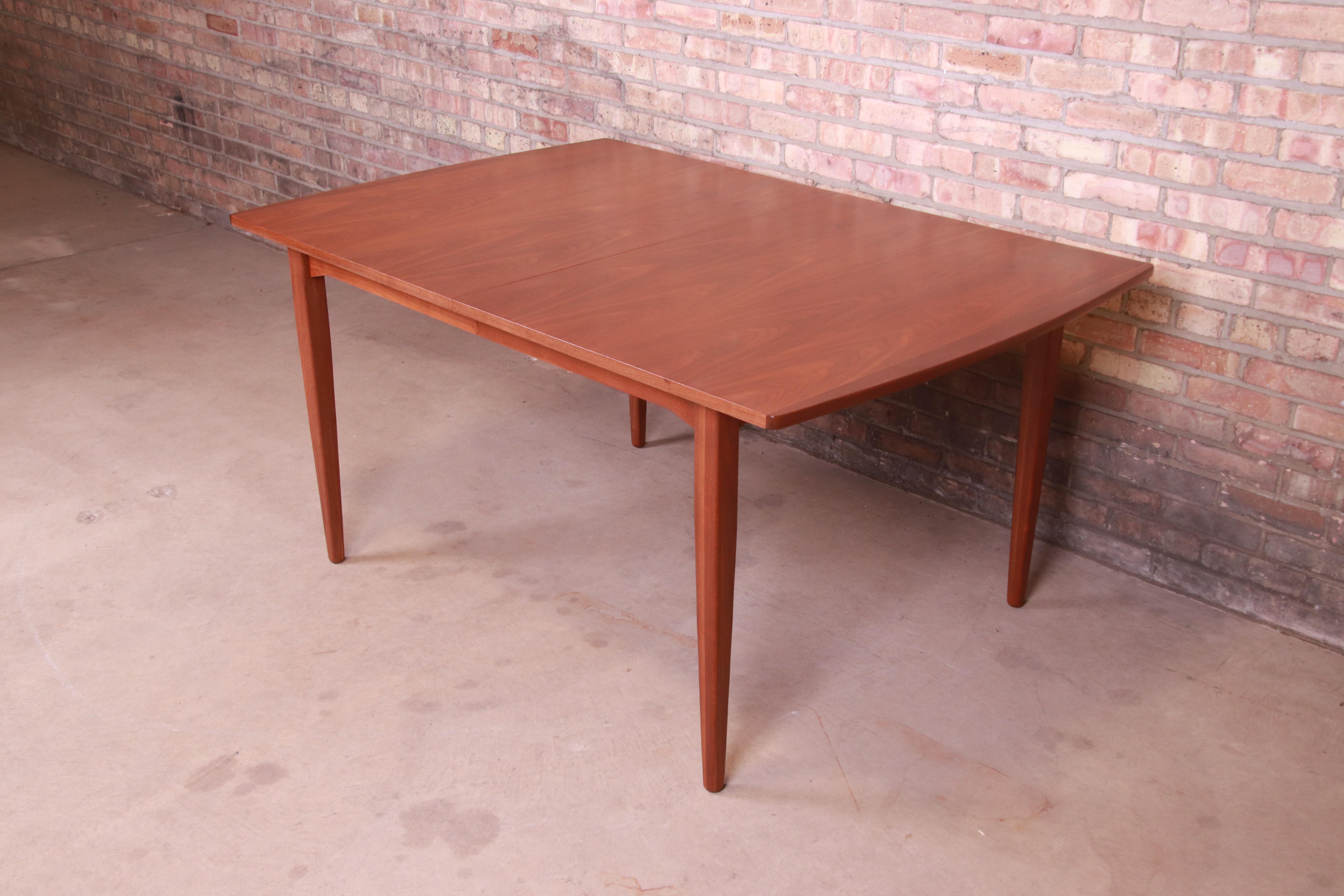 Kipp Stewart for Drexel Declaration Walnut Extension Dining Table, Refinished 4